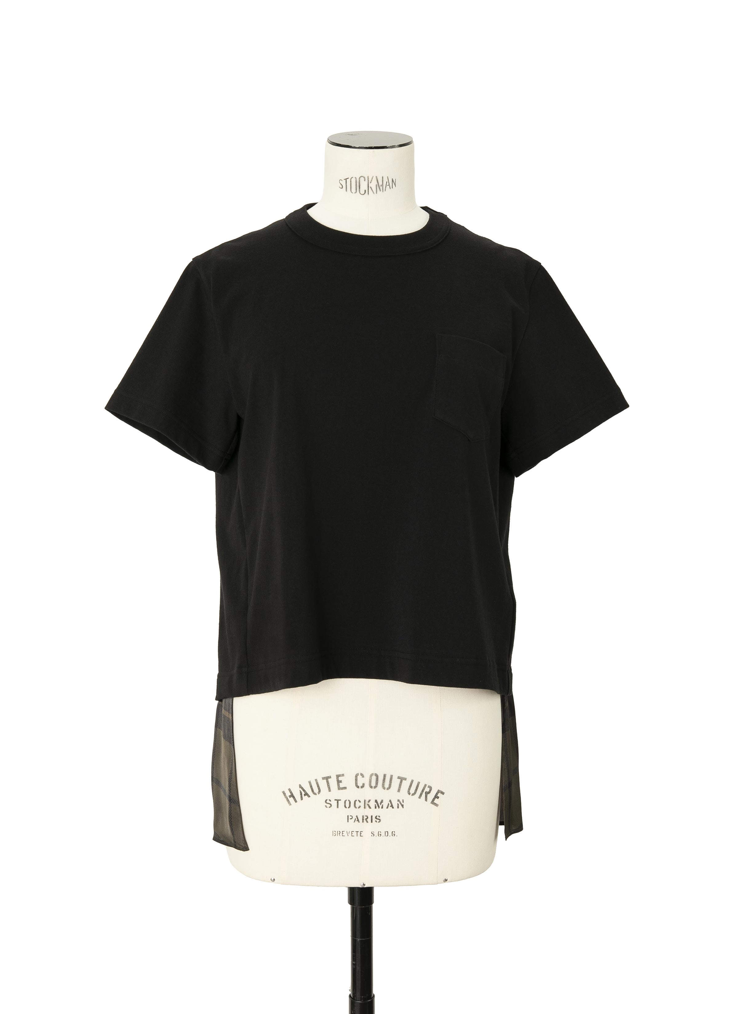 Plaid Print x Cotton Jersey T-Shirt
