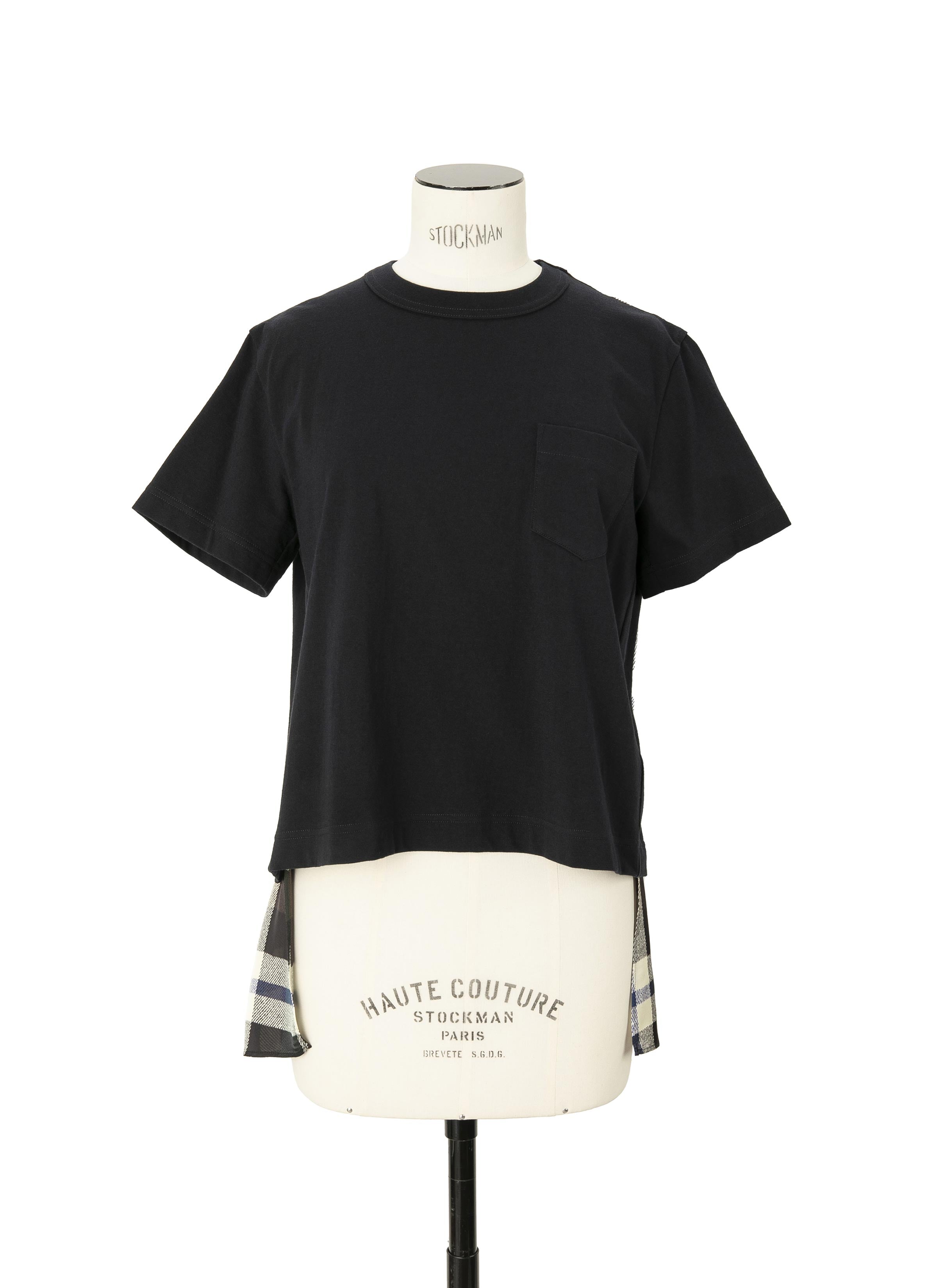 Plaid Print x Cotton Jersey T-Shirt