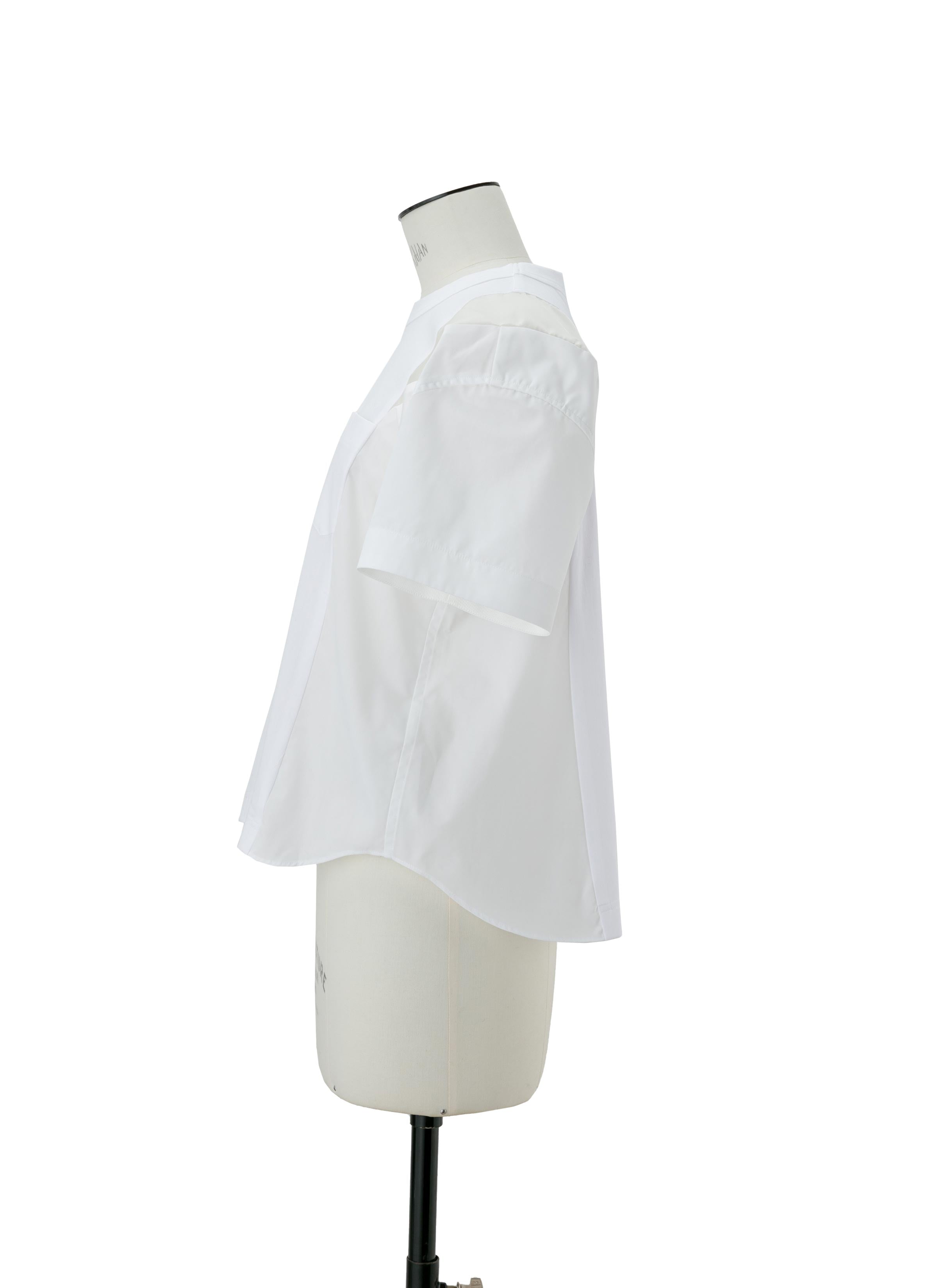 Poplin x Cotton Jersey T-Shirt