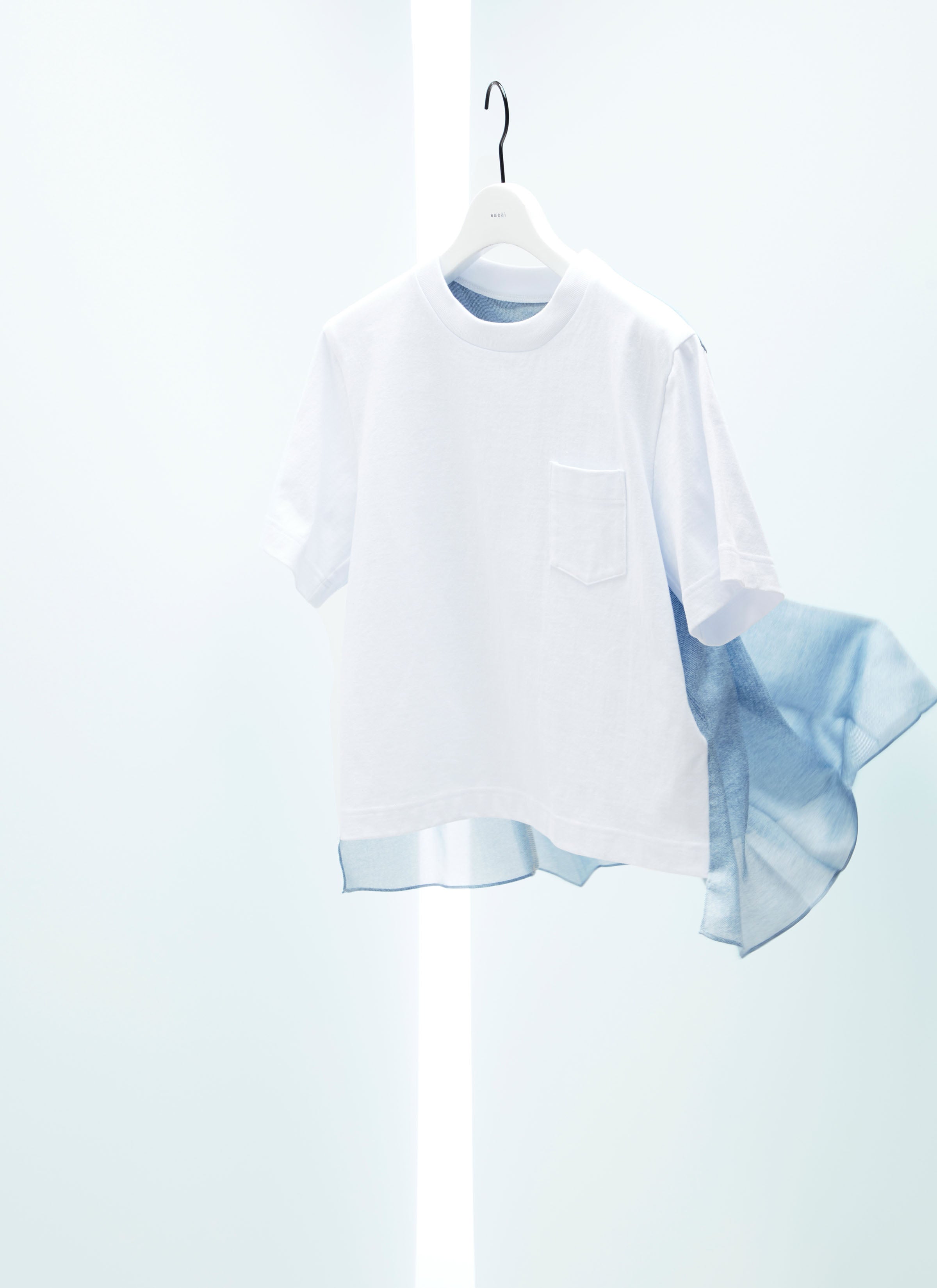 Denim x Cotton Jersey T-Shirt