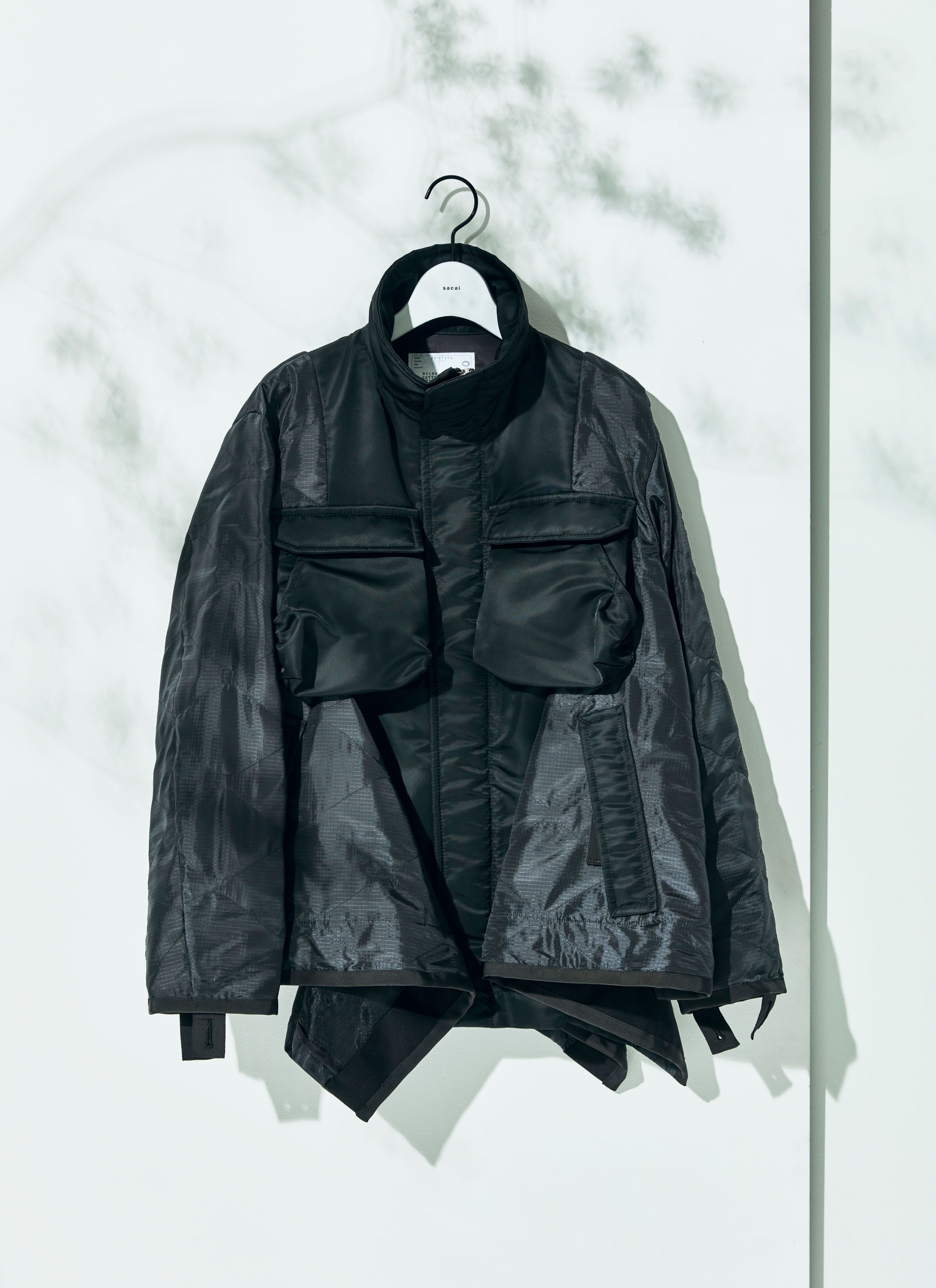 Nylon Twill Mix Coat
