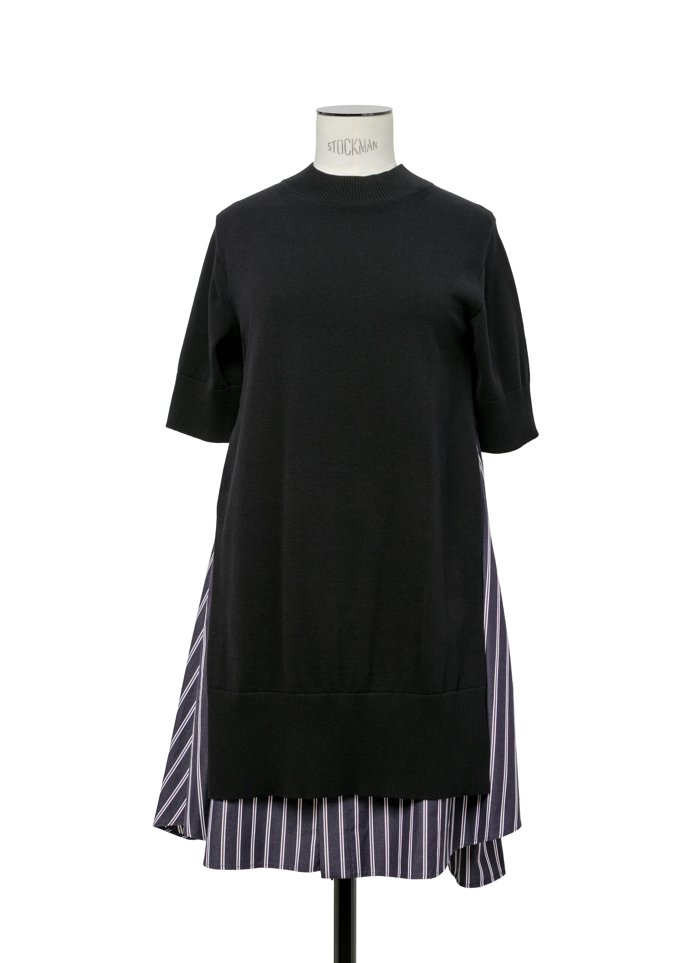 poplin-x-knit-dress