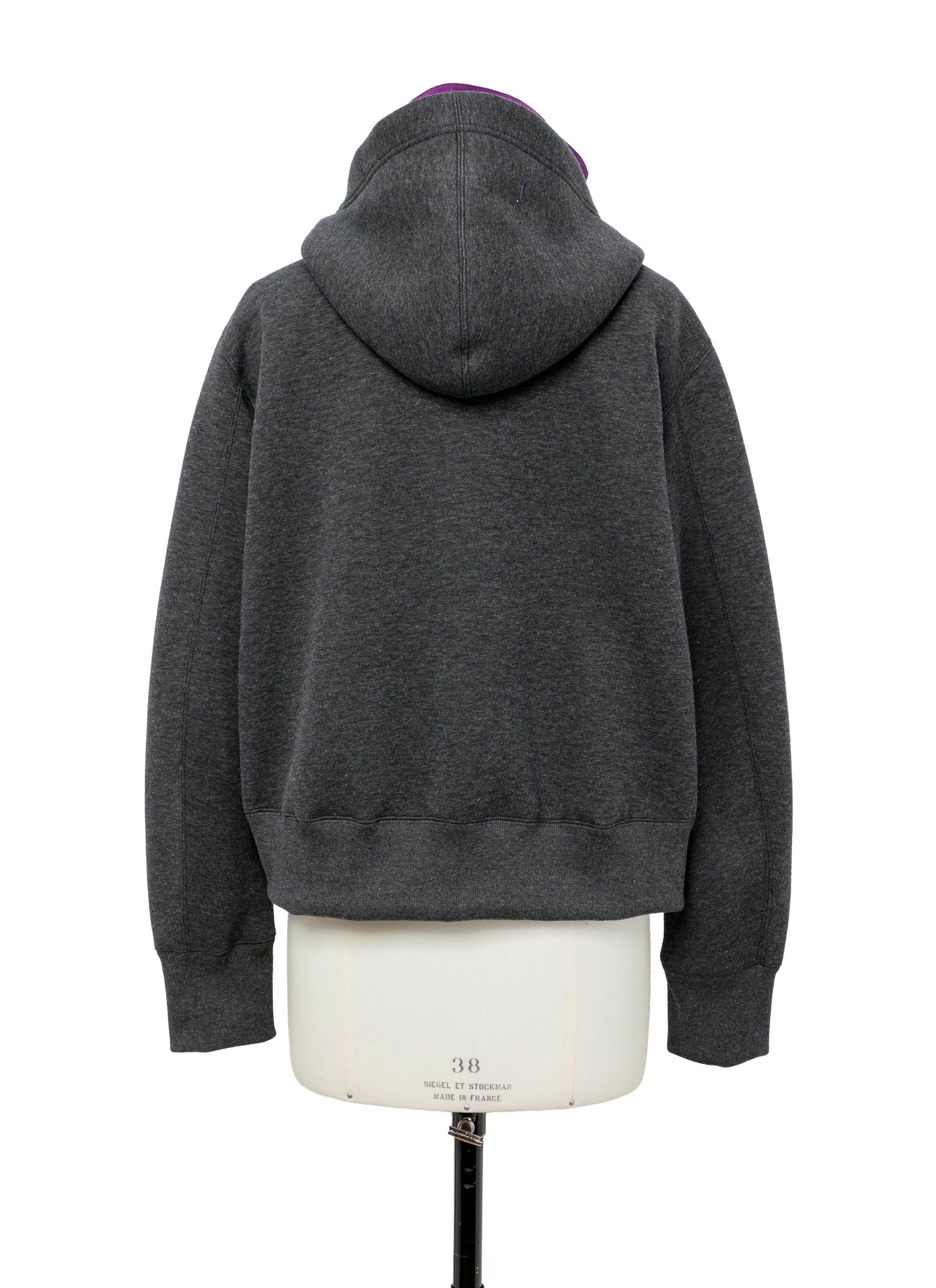 国内より1WEEK【sacai】Sponge Sweat x Grosgrain Hoodie Sponge Sweat x Nylon Twill Hoodie | sacai Official Store