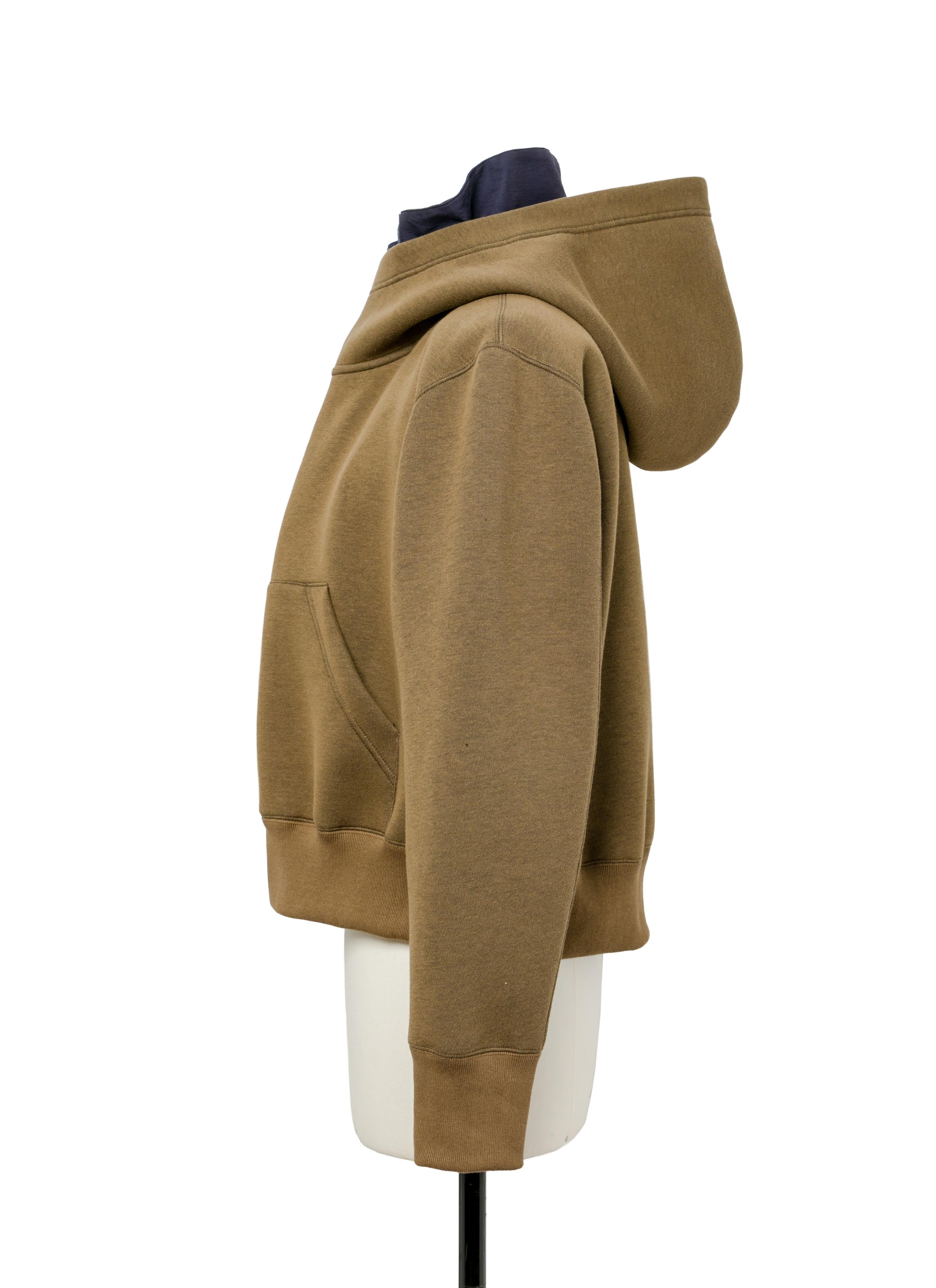 【送料&関税込】Sacai Brown Polyester Hood sacai Brown Sponge Hoodie Sacai
