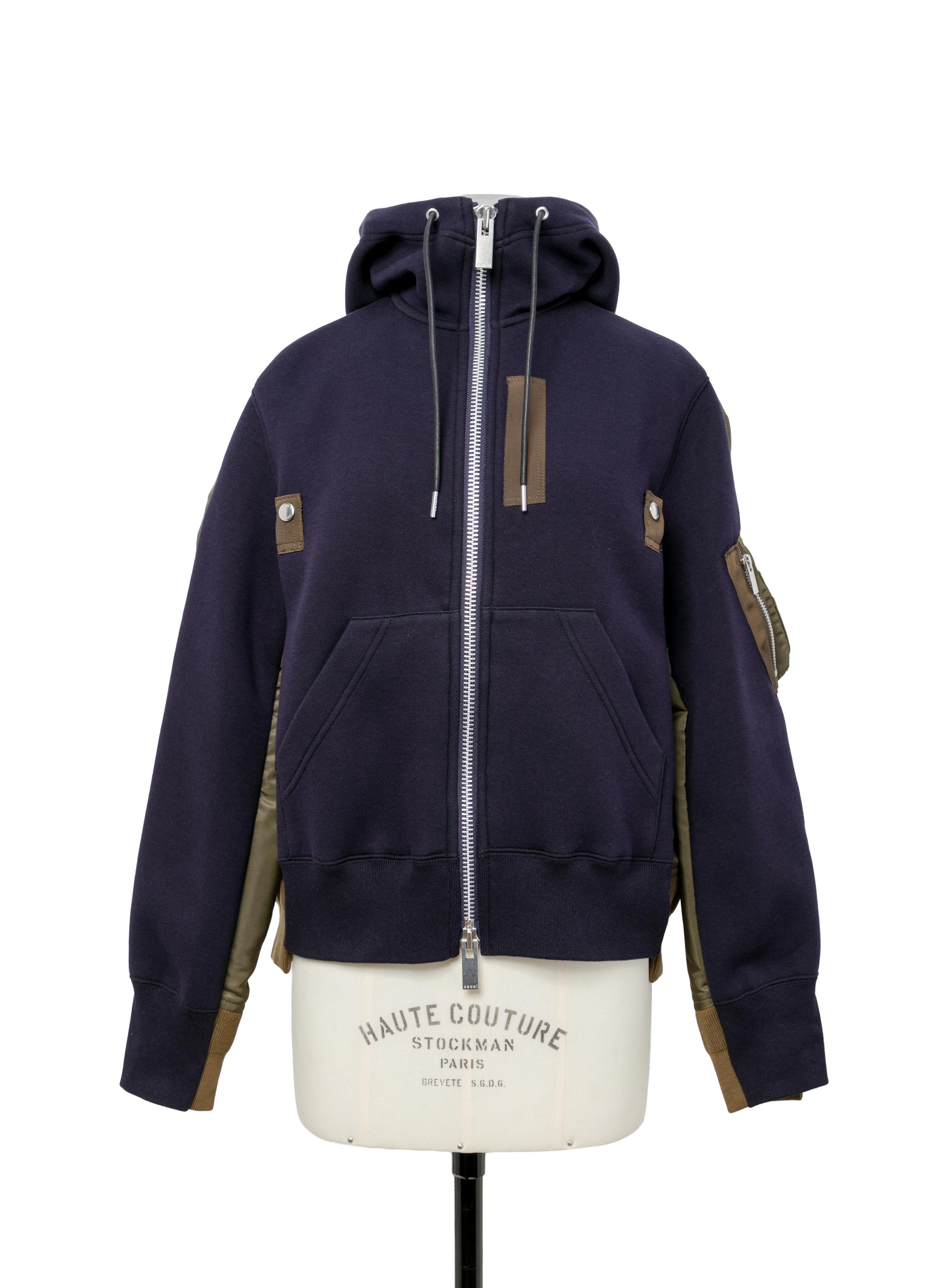 ジャケット・アウター Sacai SPONGE SWEAT X NYLON TWILL HOODIE Sacai Sponge Sweat x Nylon Twill Hoodie | Nordstrom