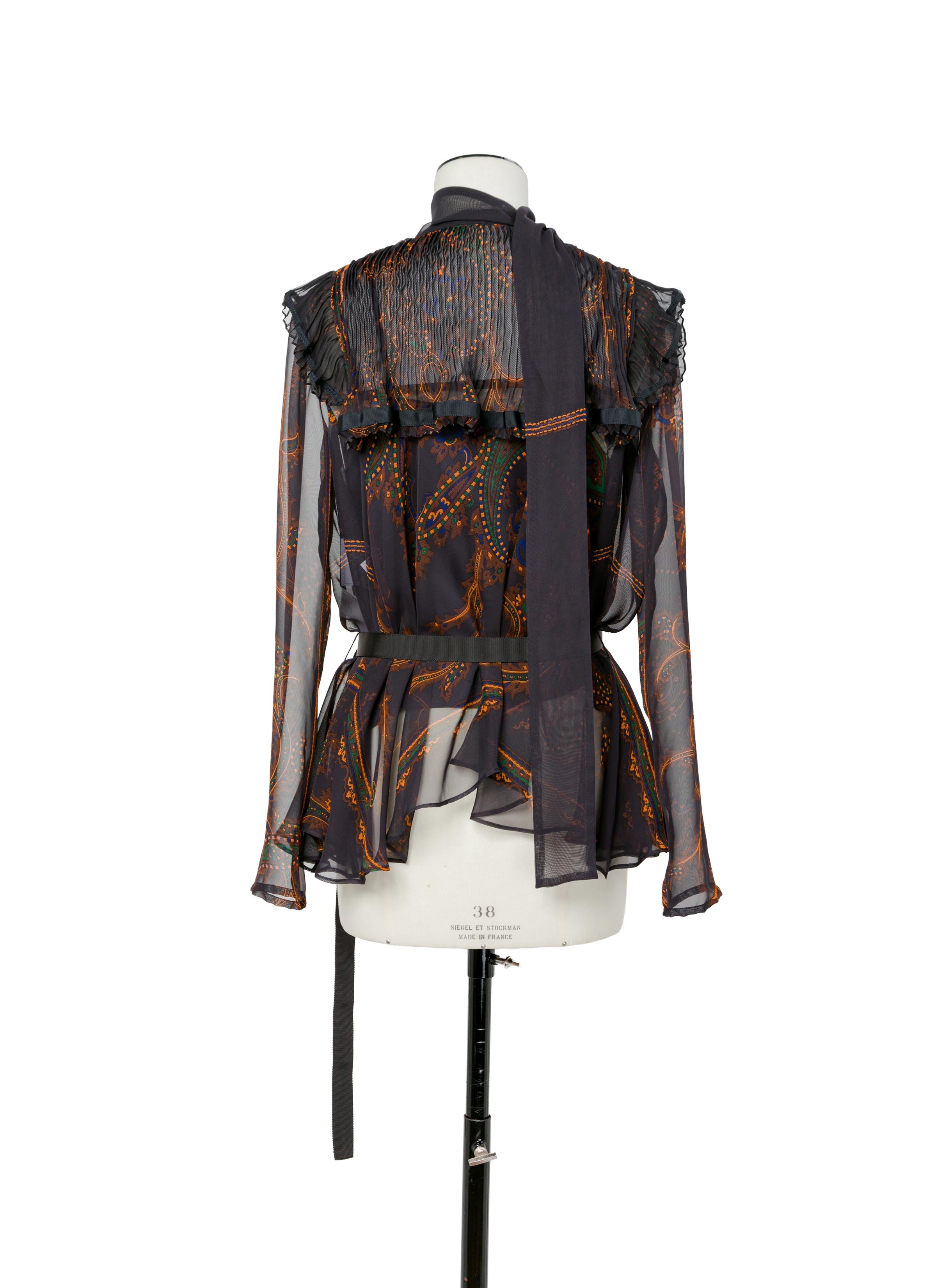 paisley-print-x-wool-knit-pullover