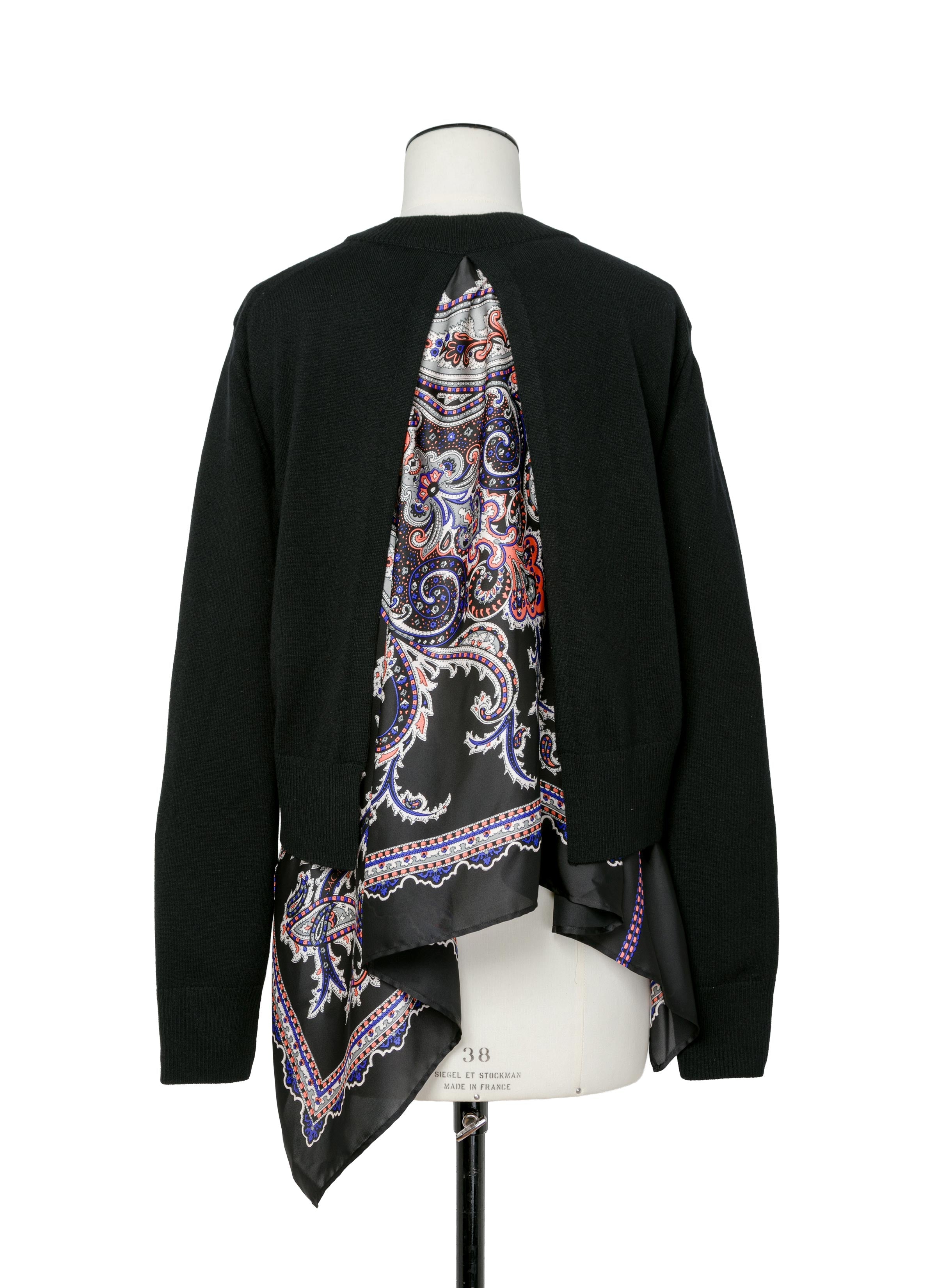 paisley-print-x-wool-knit-pullover