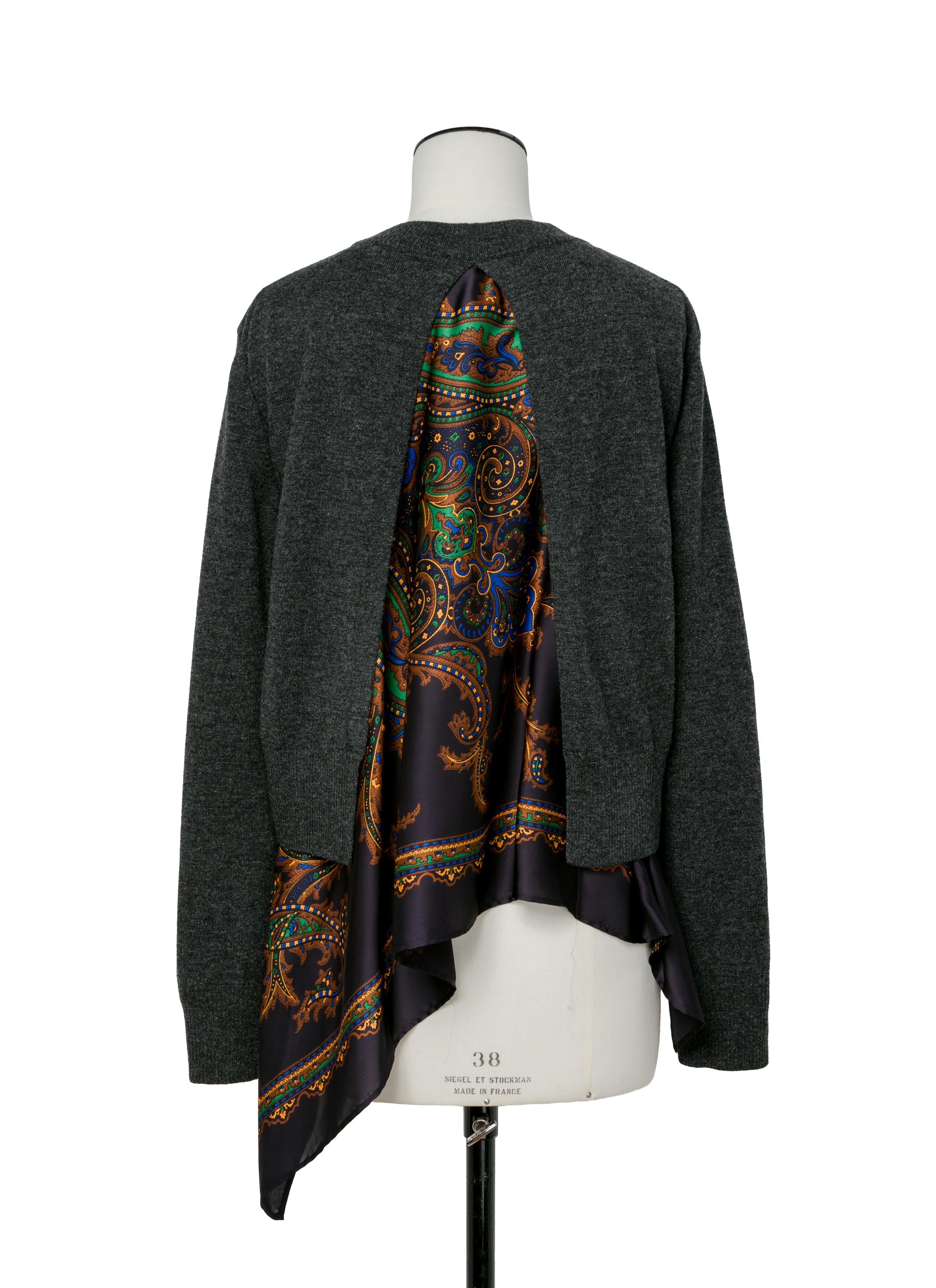 paisley-print-x-wool-knit-pullover