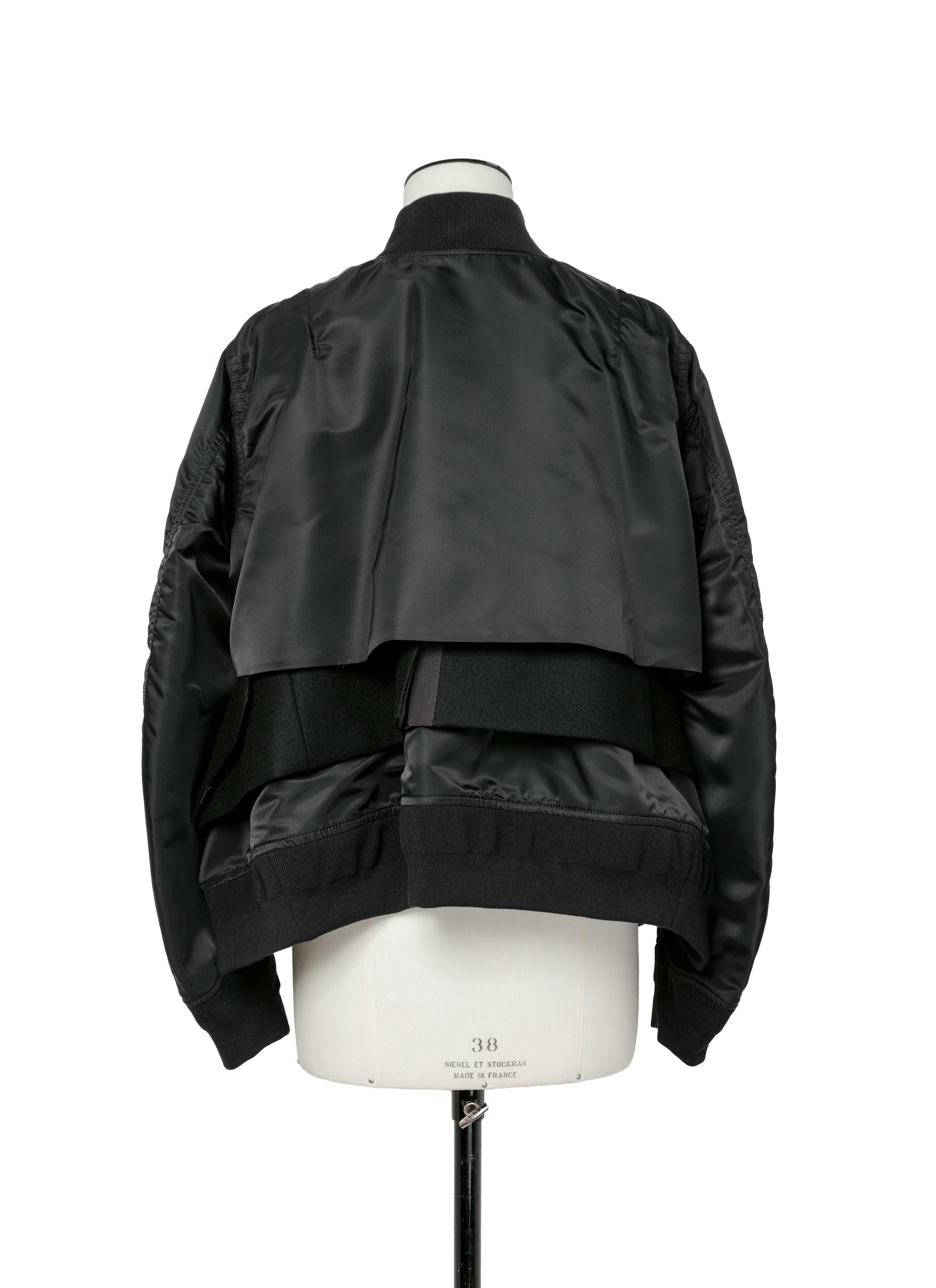 nylon-twill-x-wool-melton-blouson