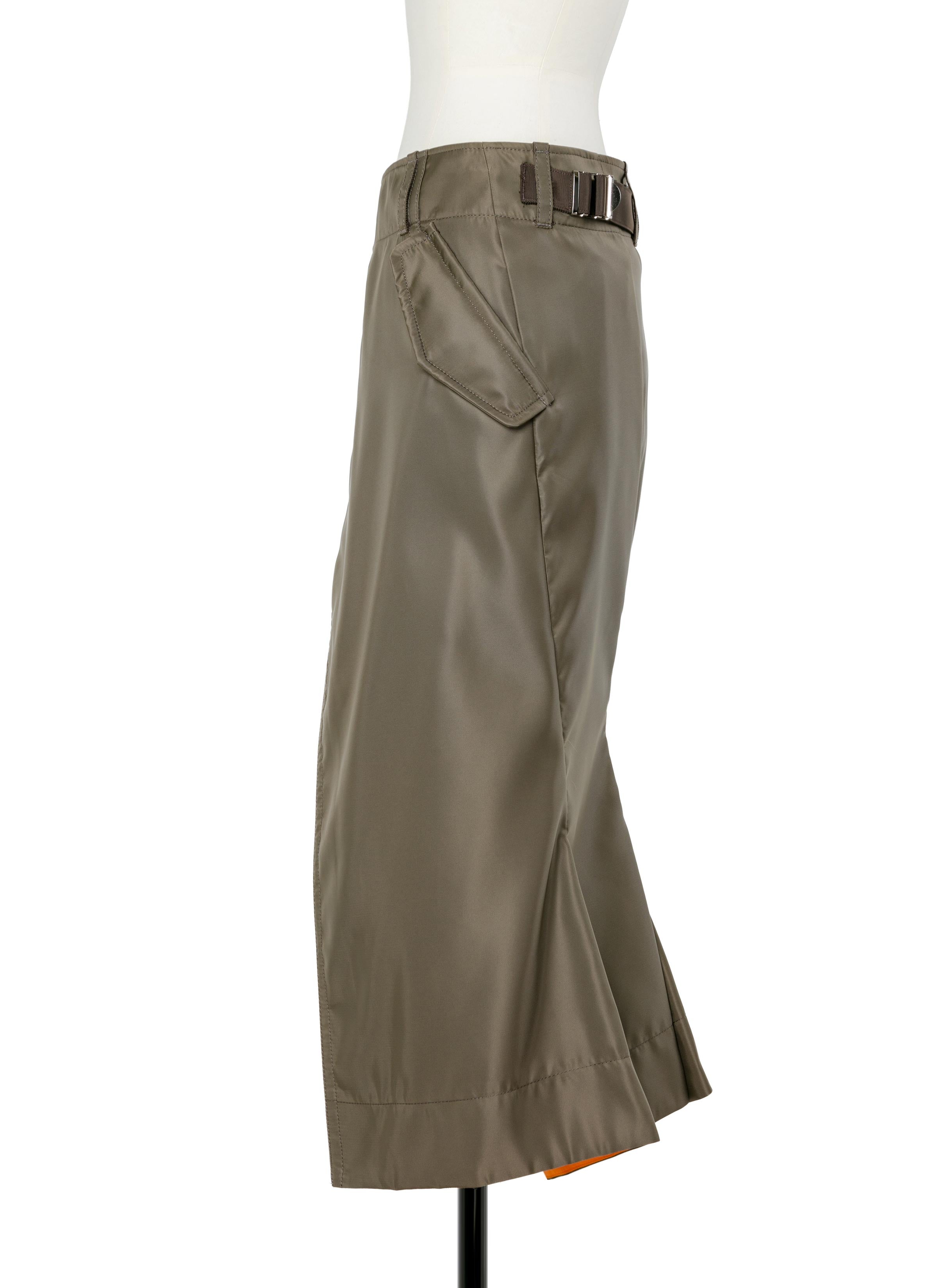 nylon-twill-skirt