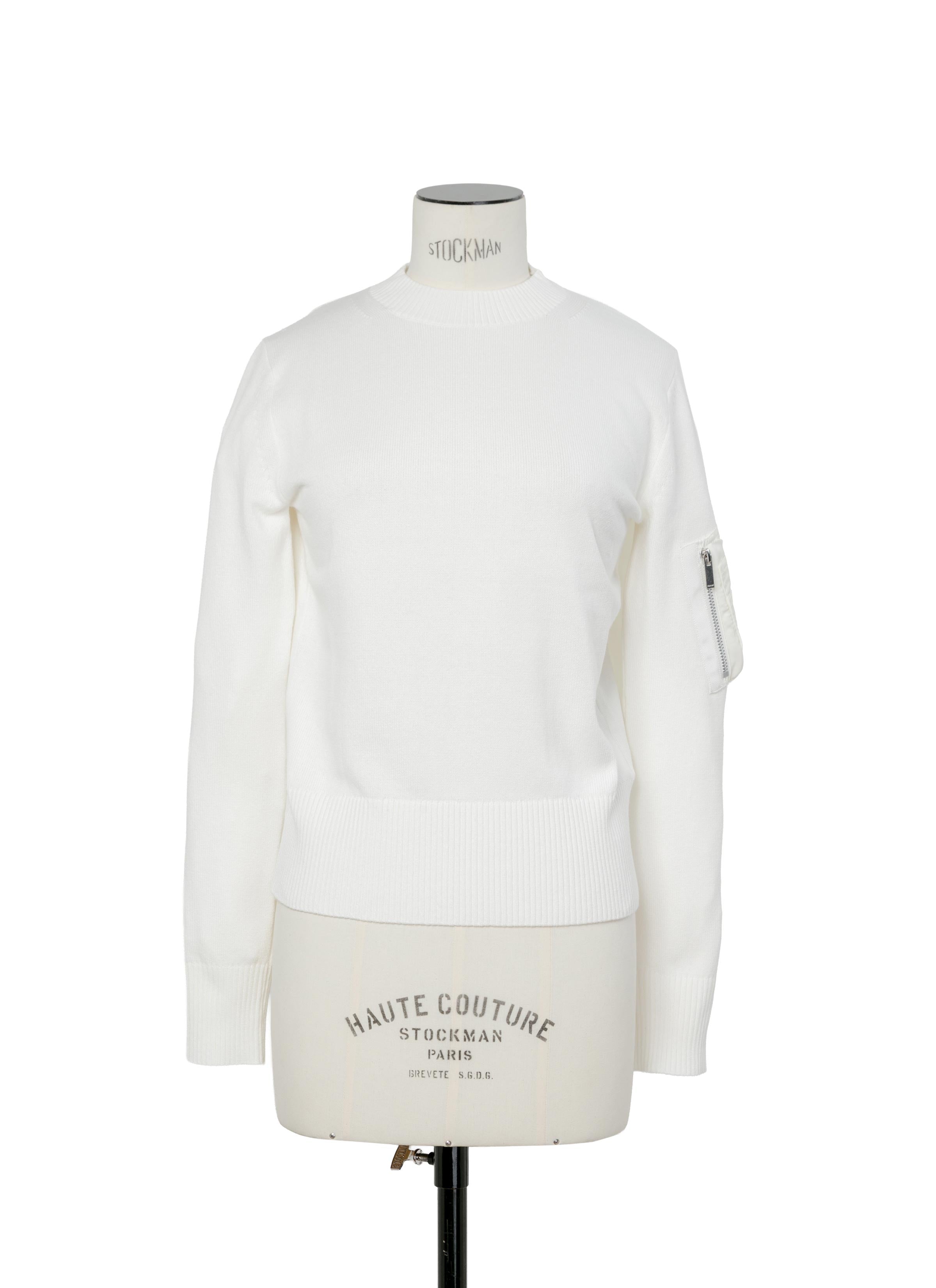 nylon-twill-x-cotton-knit-pullover