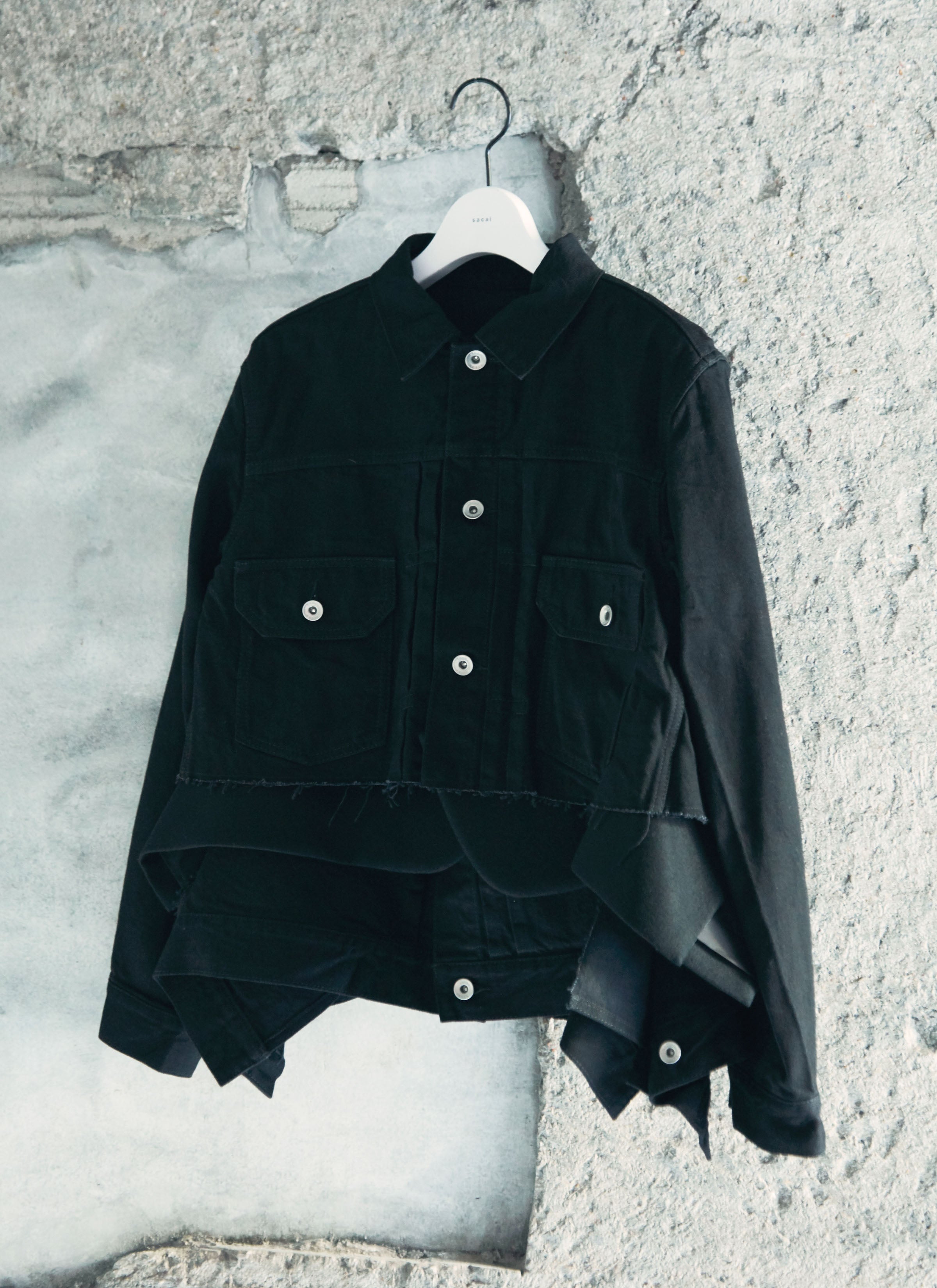 Denim x Wool Melton Jacket