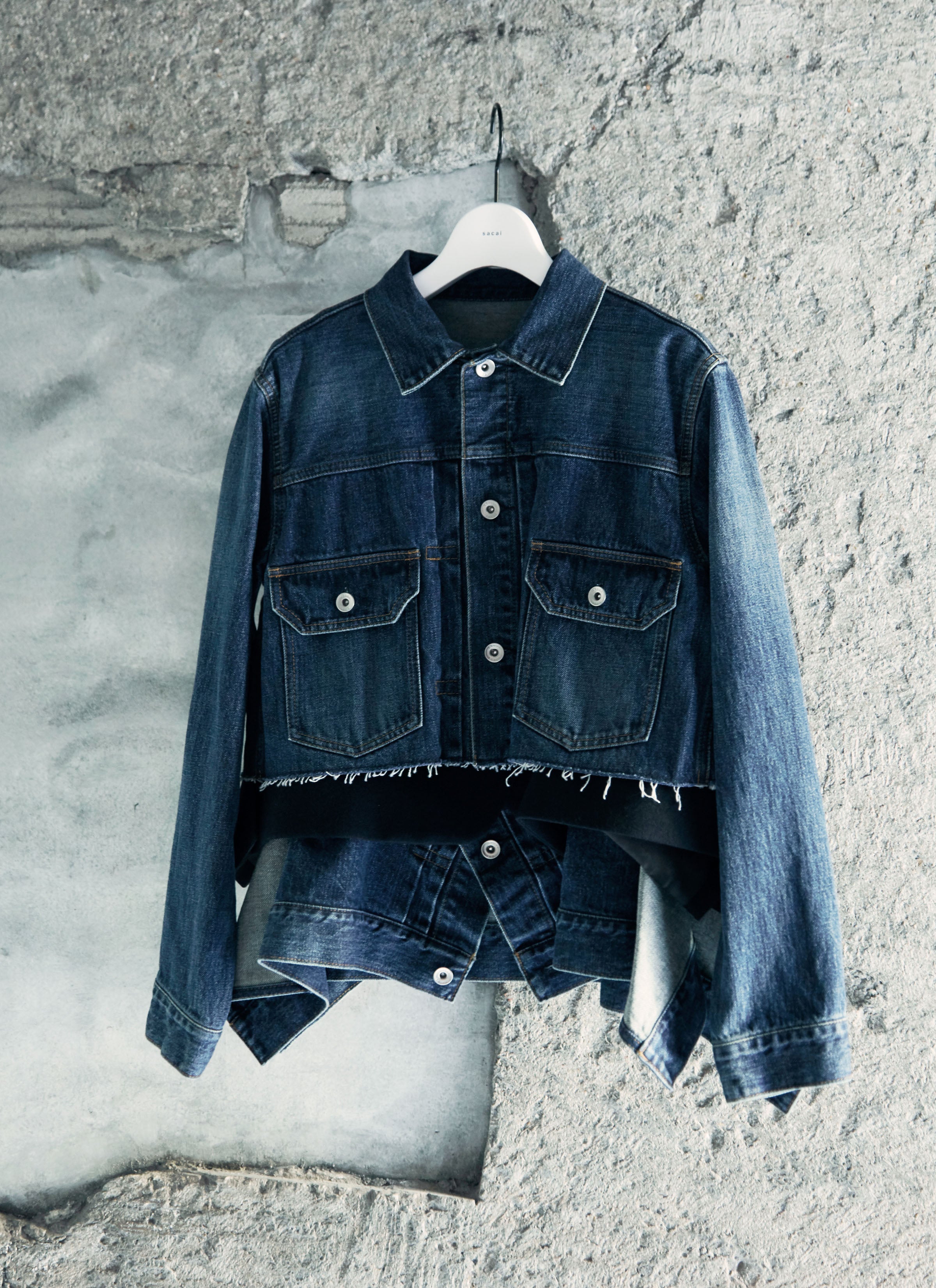 Denim x Wool Melton Jacket