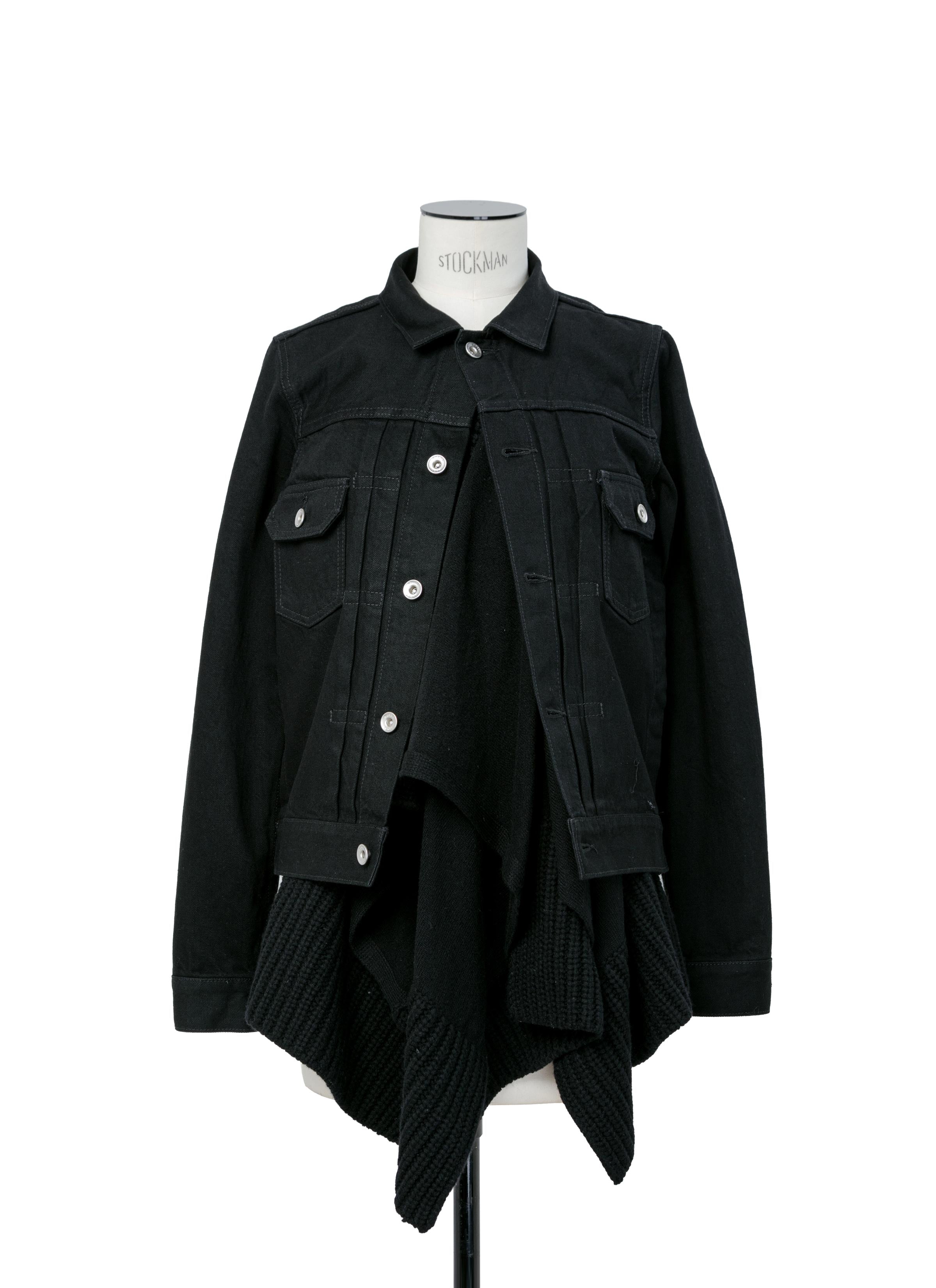 Denim x Wool Knit Jacket