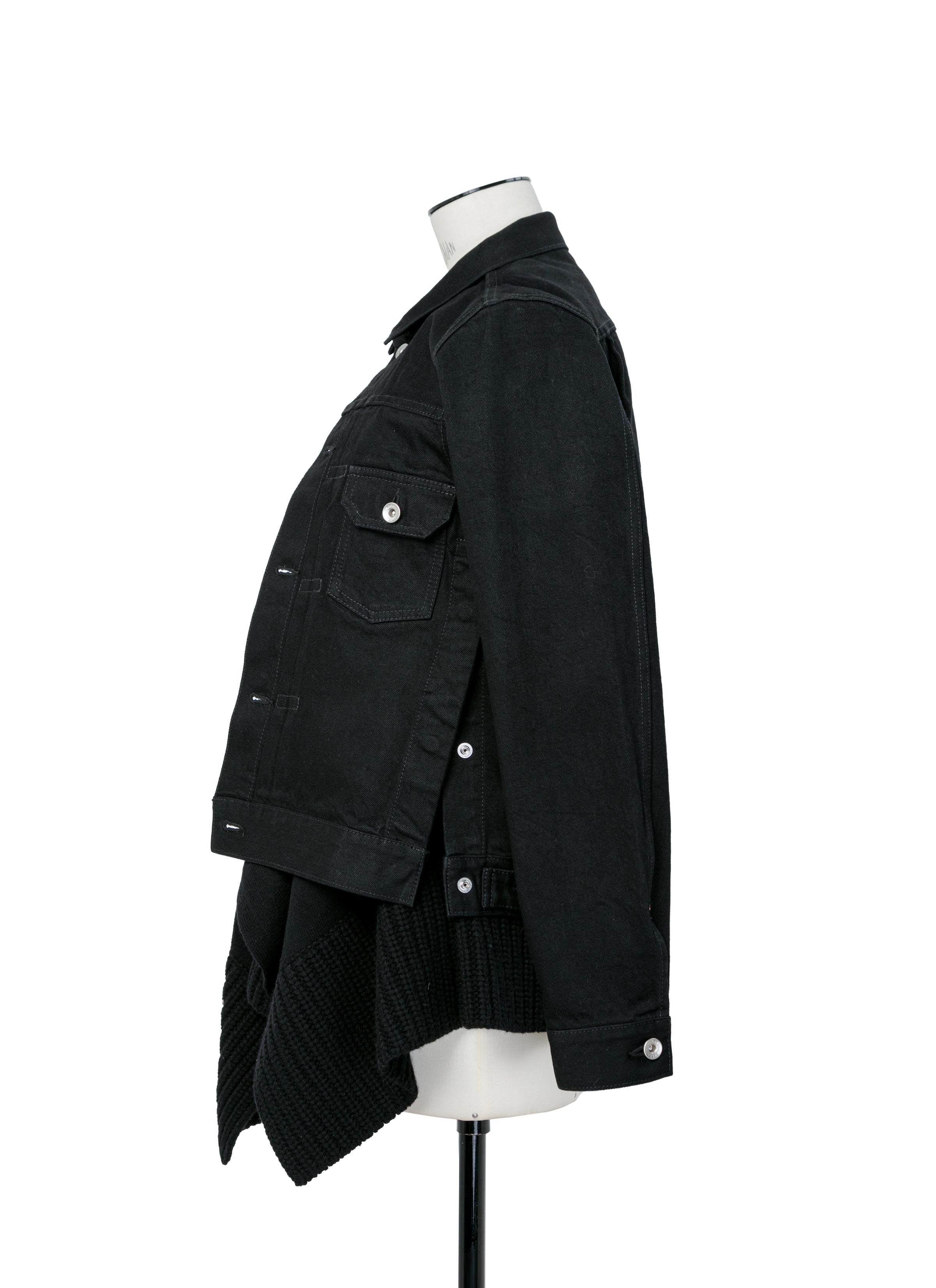 Denim x Wool Knit Jacket