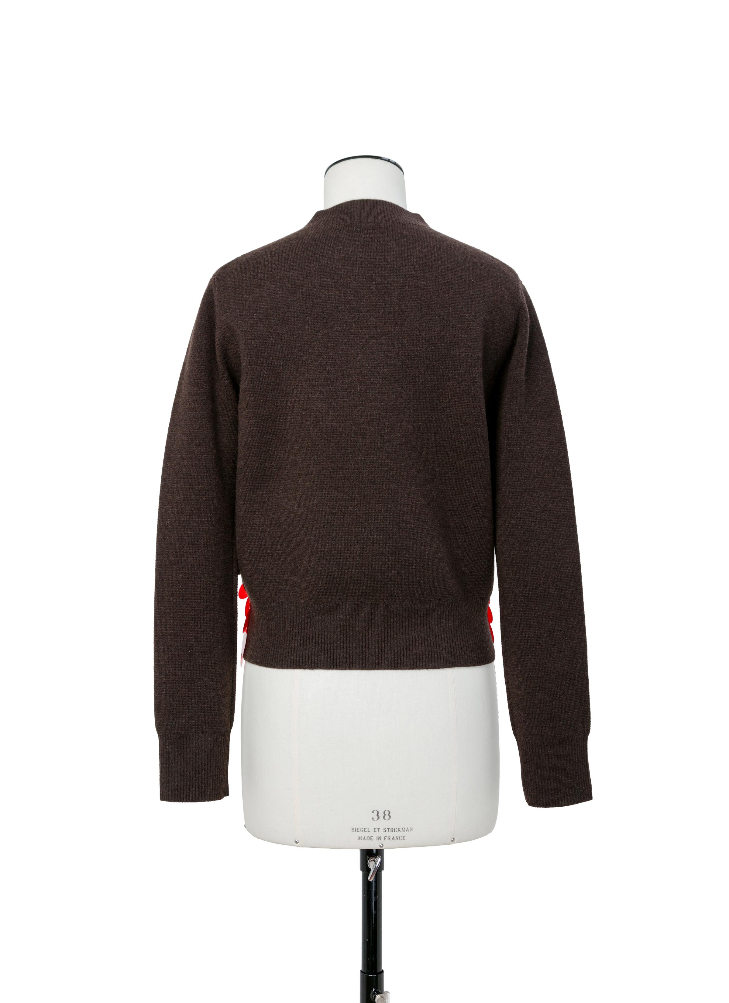 Sequin Embroidery x Wool Knit Pullover