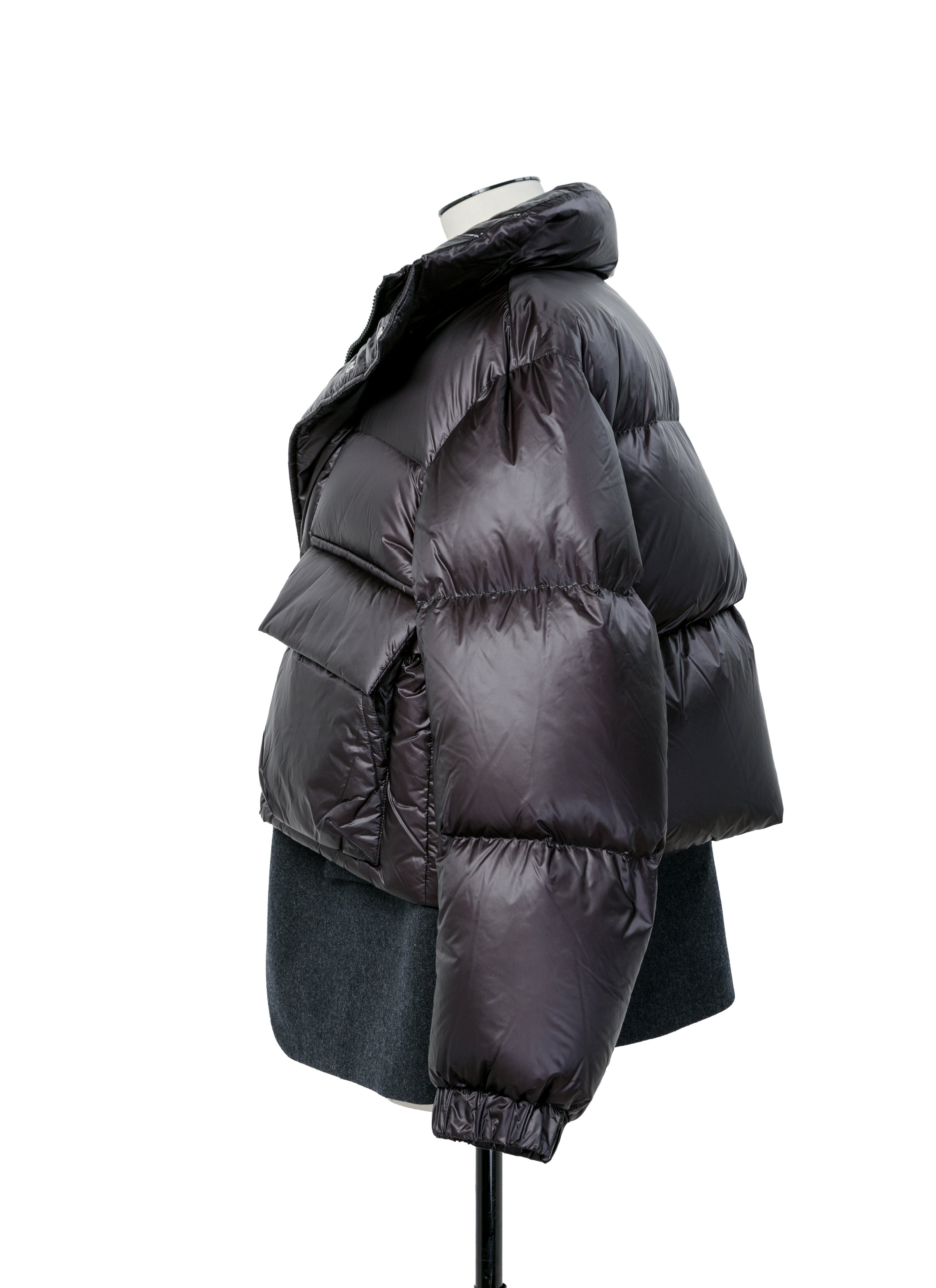 Wool Melton x Puffer Blouson