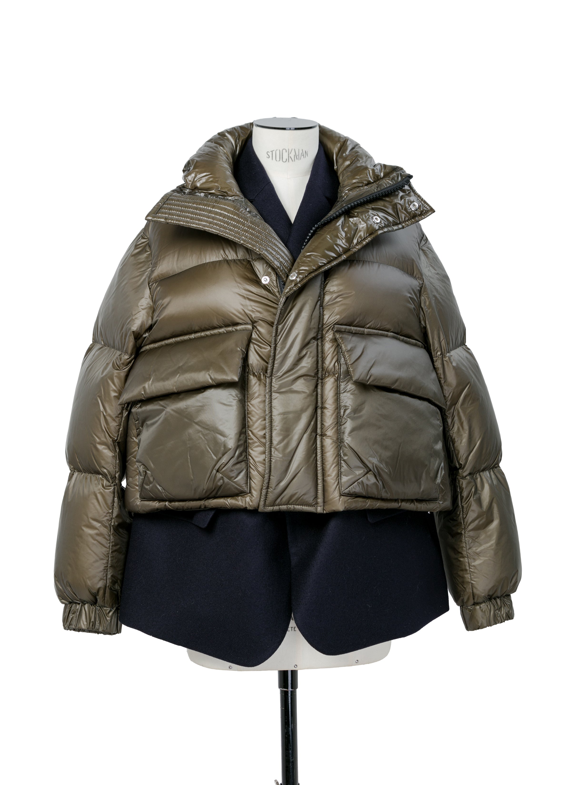 Wool Melton x Puffer Blouson