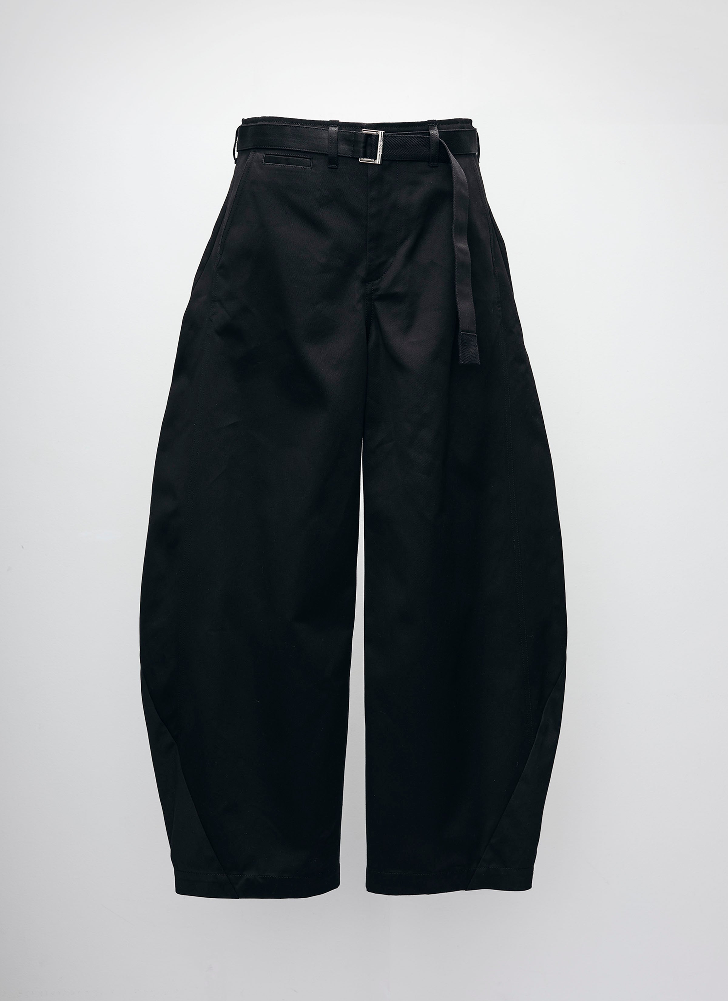 【Sacai】Cotton Chino Pants black 1【25AW】 Cotton Chino Pants — Black – La Garçonne