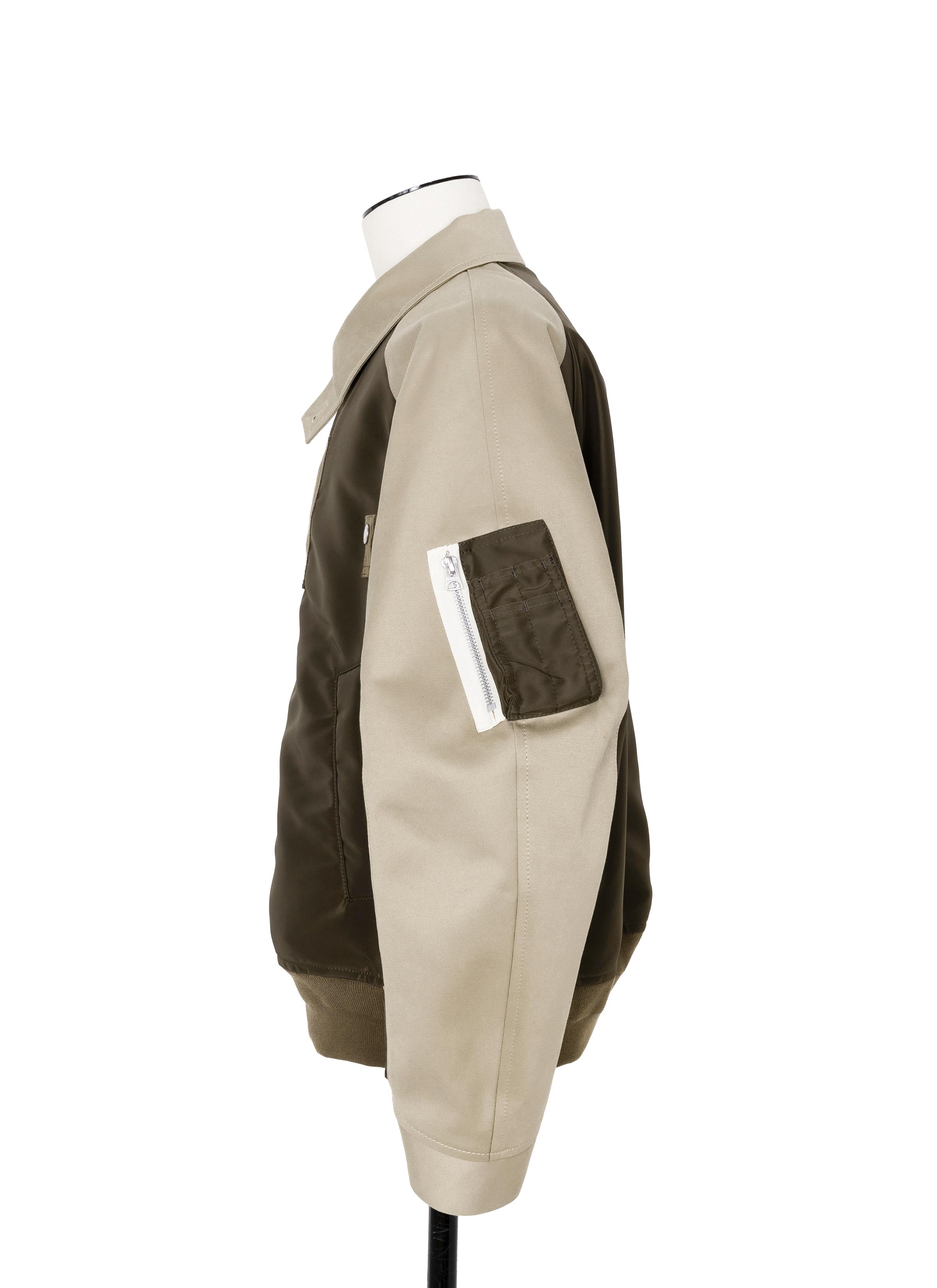 Cotton Chino x Nylon Twill Blouson