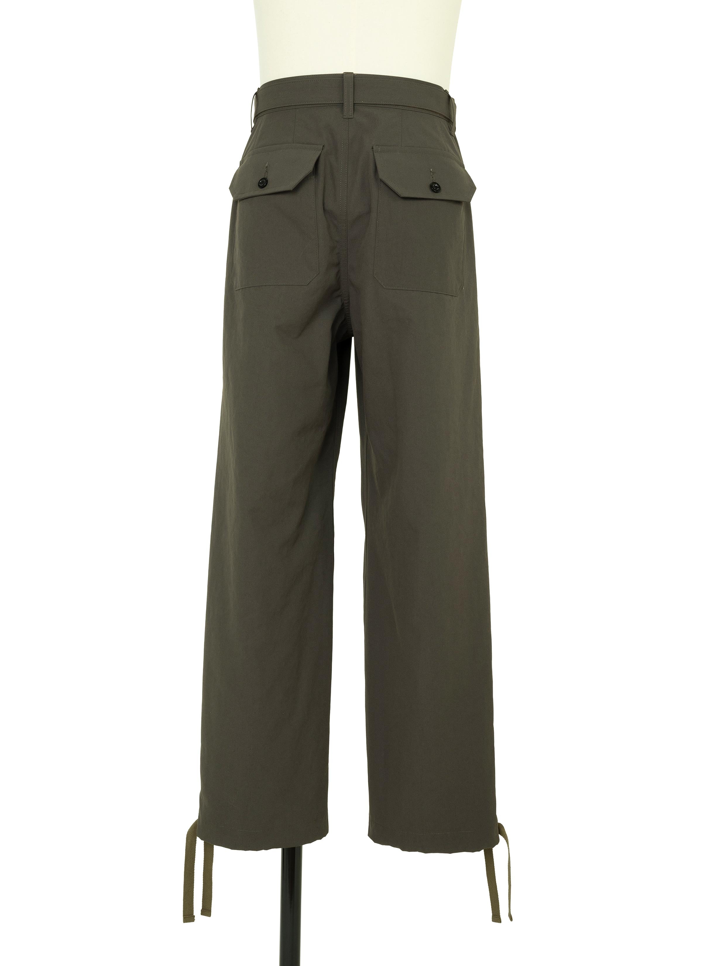 sacai サカイ /Cotton Weather Mix/ボトム/カーキ Weathercloth Pants | sacai Official Store サカイ オフィシャル