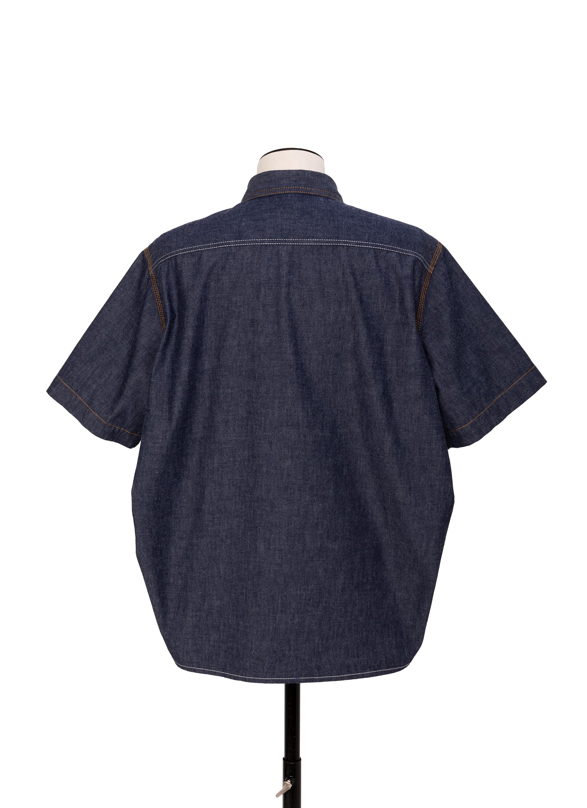 sacai サカイ 23SS Denim Shirt ショートスリーブデニムシャツ インディゴ 1 sacai（サカイ） 代官山)sacai 23-03002M 23SS ショートスリーブ
