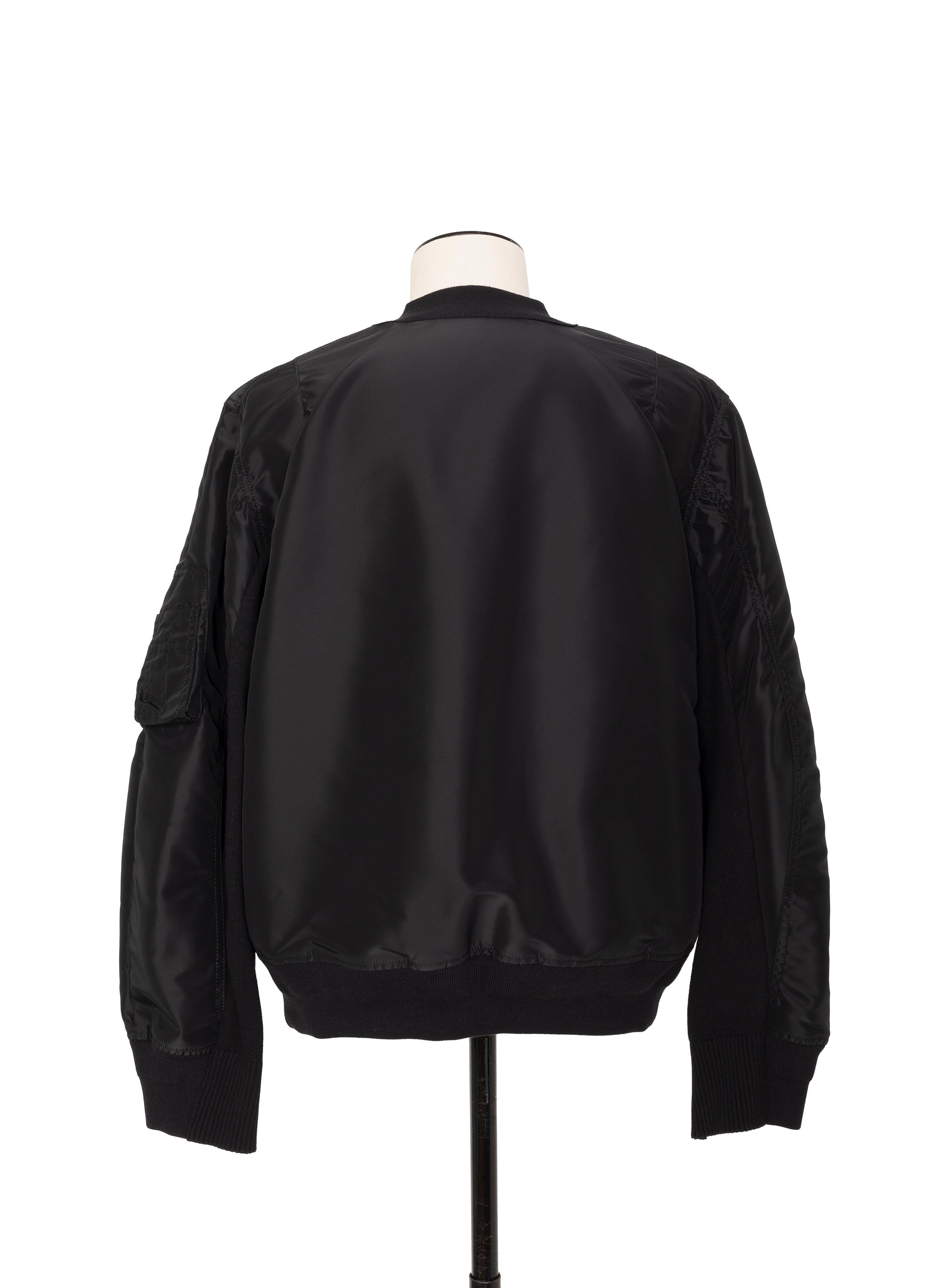 Nylon Twill x Knit Cardigan