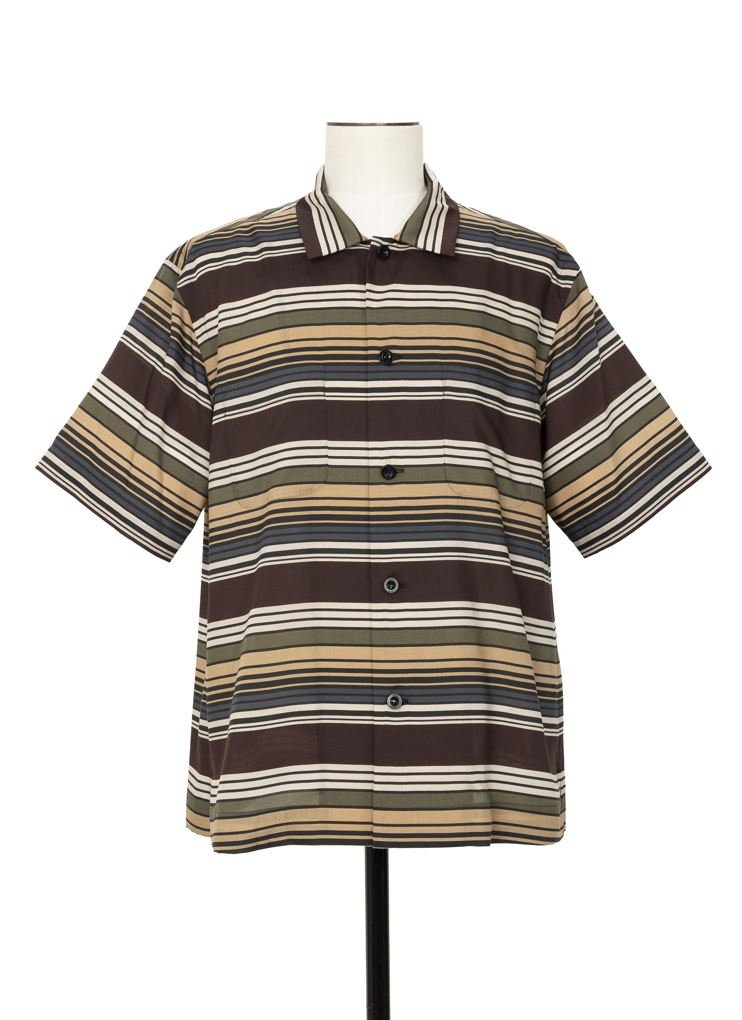トップス SACI Horizontal Stripe Shirt | sacai Official Store サカイ オフィシャル