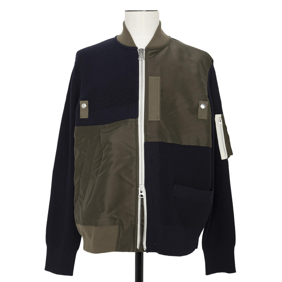 Nylon Twill x Knit Blouson | sacai Official Store サカイ オフィシャル