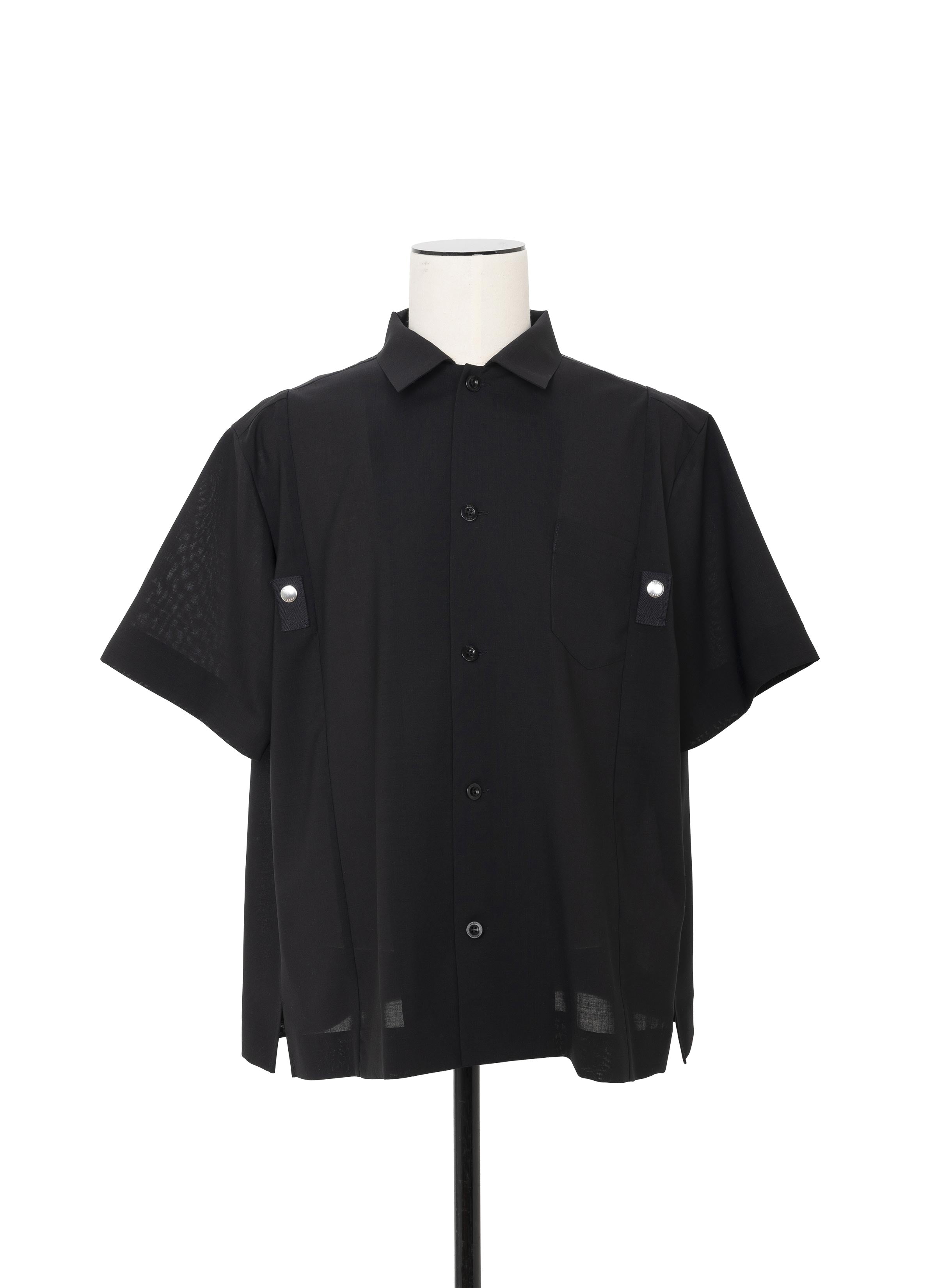 Wool Suiting x Nylon Twill Shirt | sacai Official Store サカイ