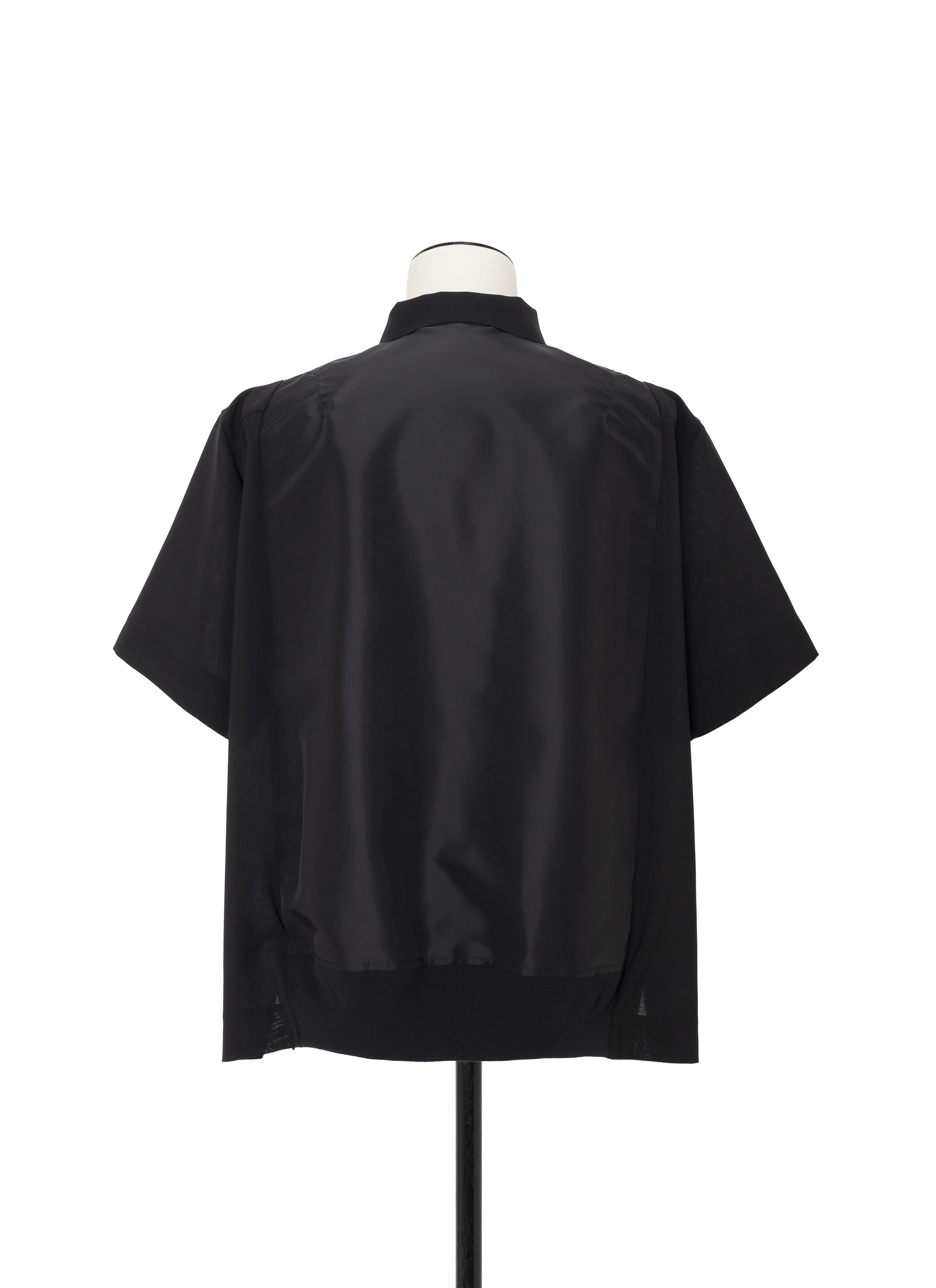 Wool Suiting x Nylon Twill Shirt