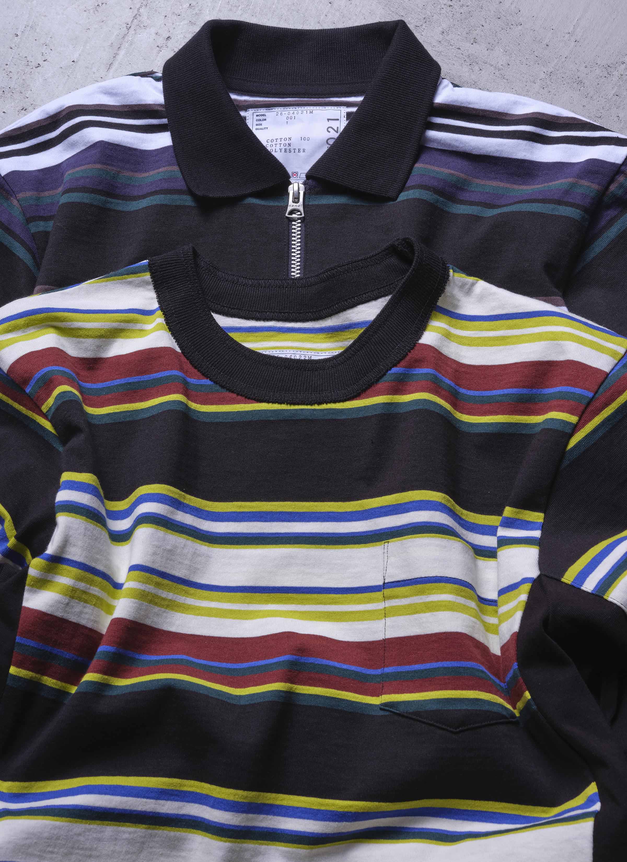 Stripe Cotton Jersey T-Shirt | sacai Official Store サカイ