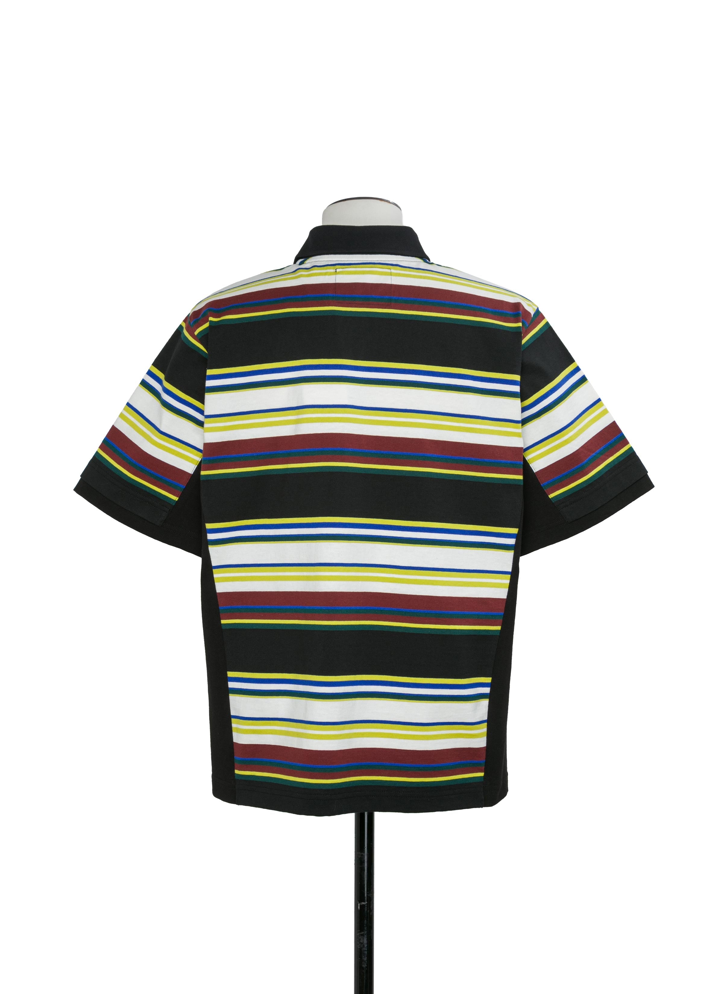 Stripe Cotton Jersey Polo Shirt