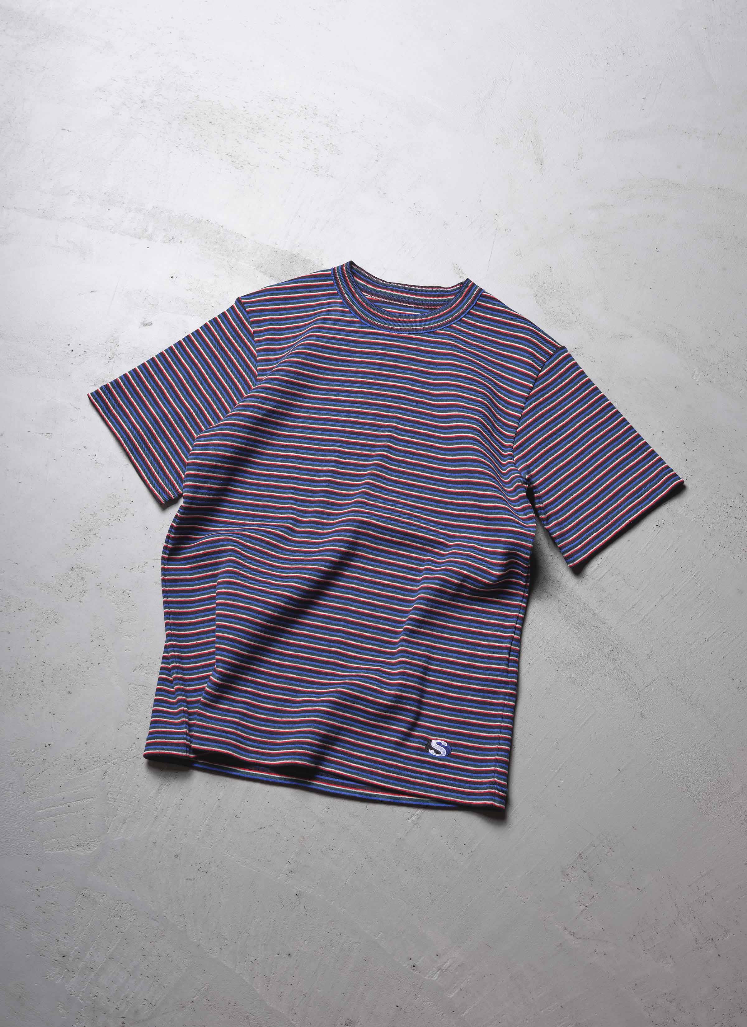 Stripe Cotton Rib T-Shirt