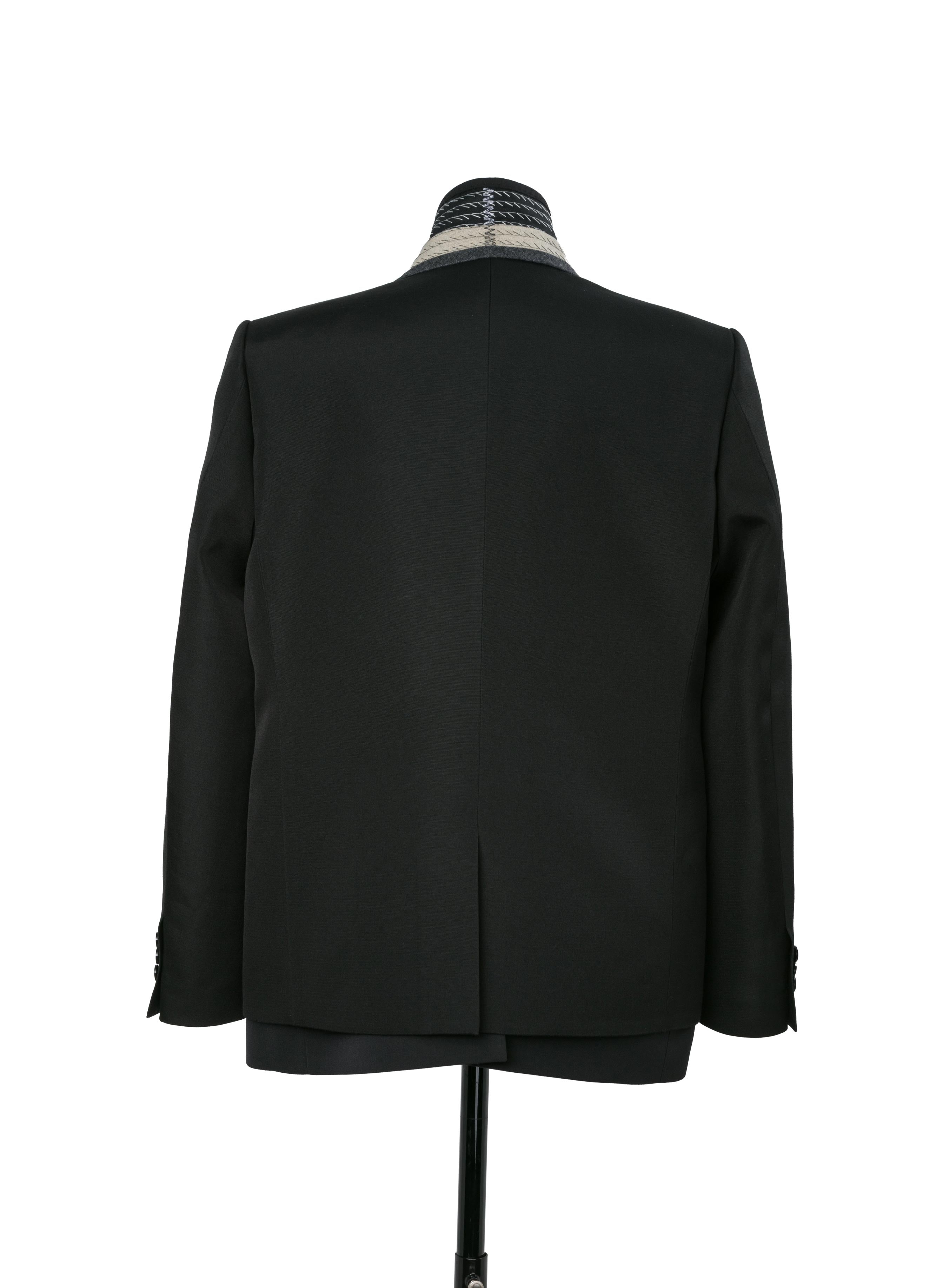 Double-Faced Silk Cotton x Doeskin Jacket