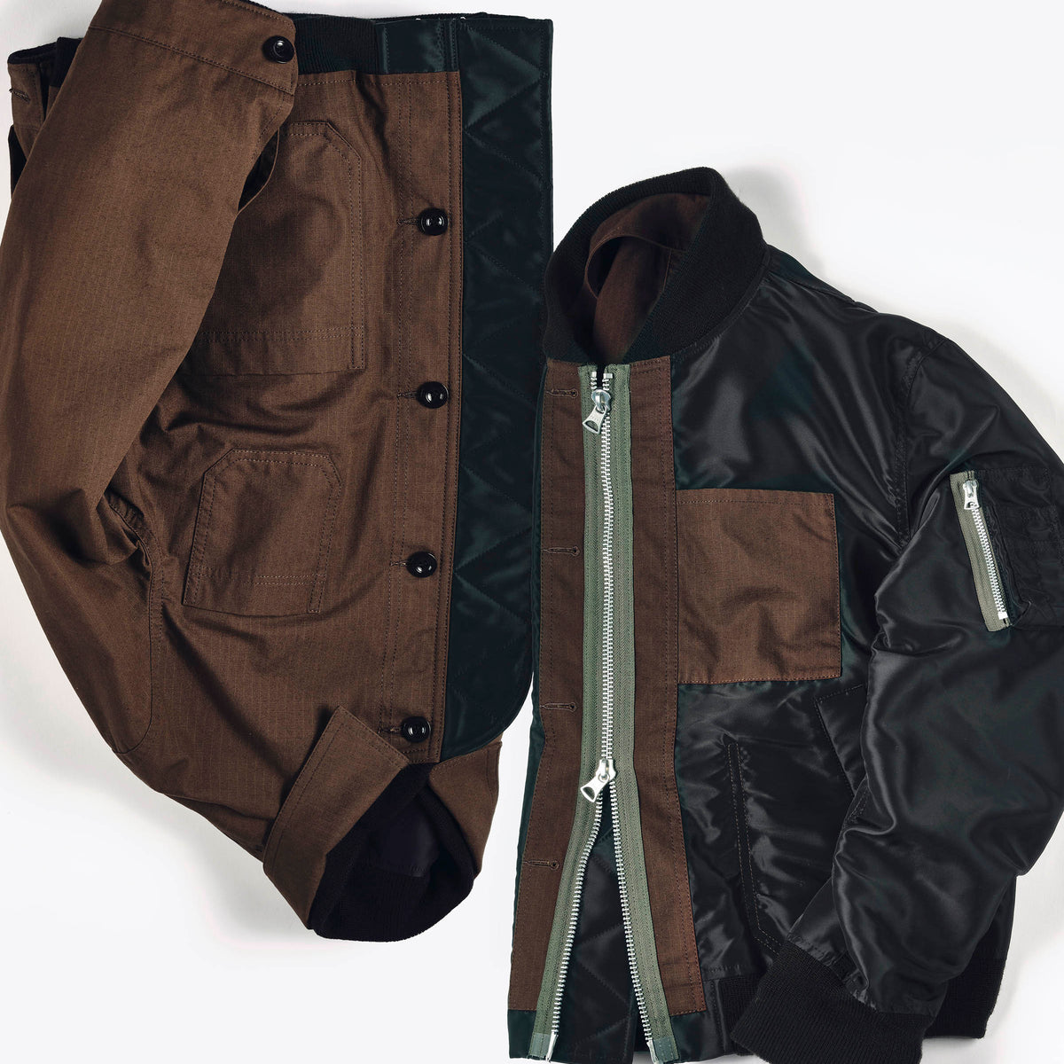 Nylon Twill x Rip Stop Reversible Blouson | sacai Official Store 