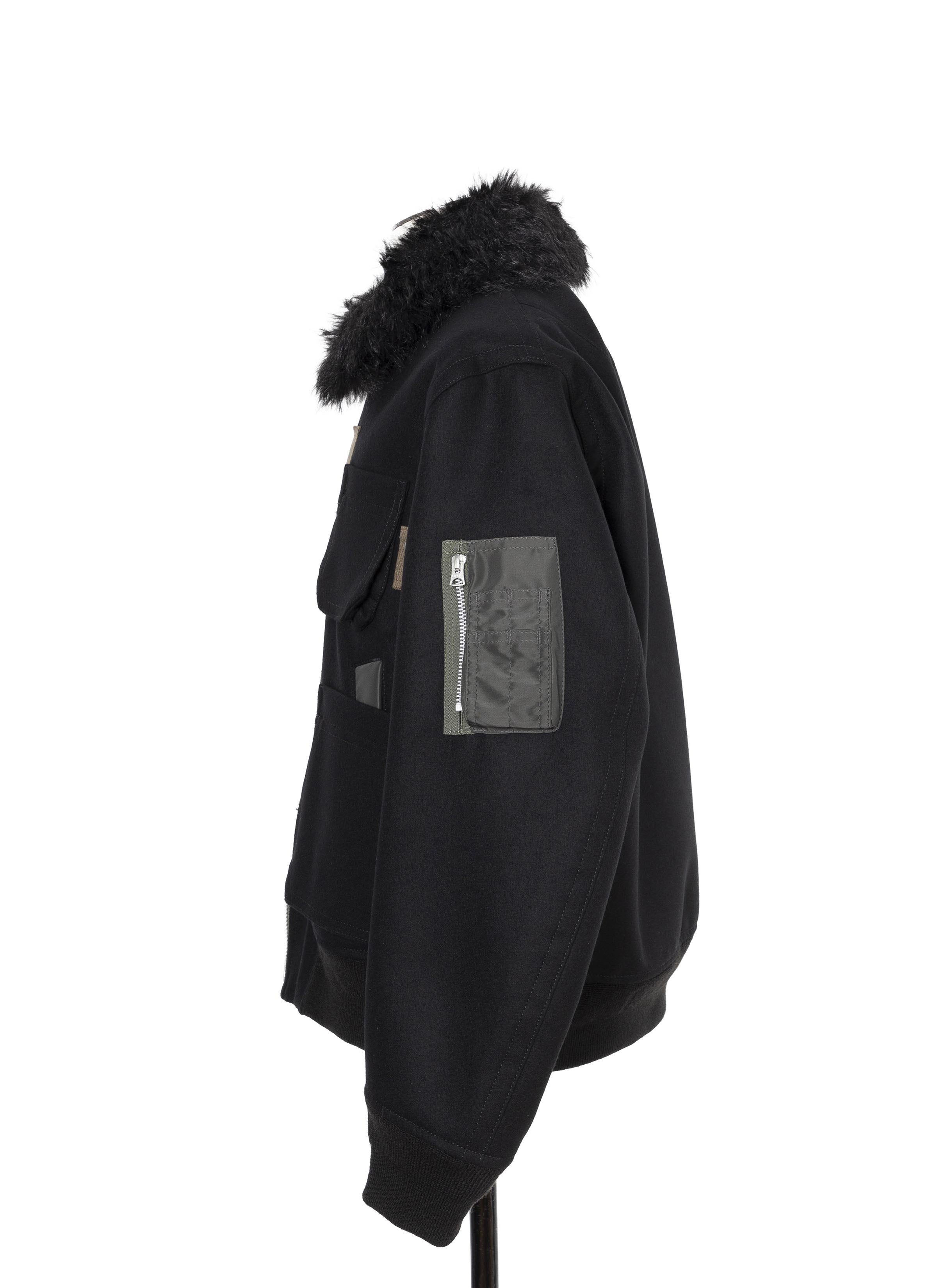 Wool Melton Blouson | sacai Official Store サカイ オフィシャル