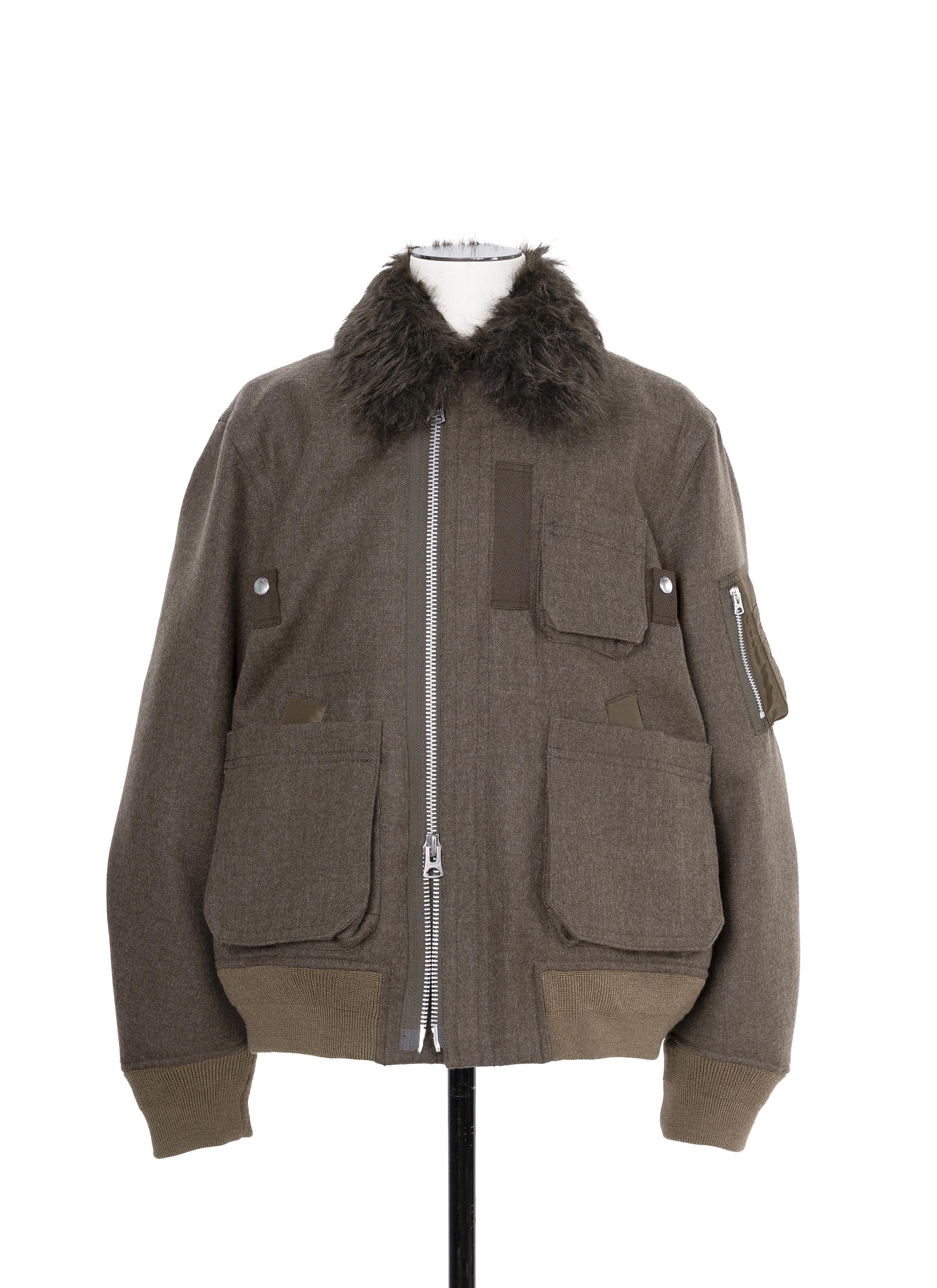 Wool Melton Blouson | sacai Official Store サカイ オフィシャル