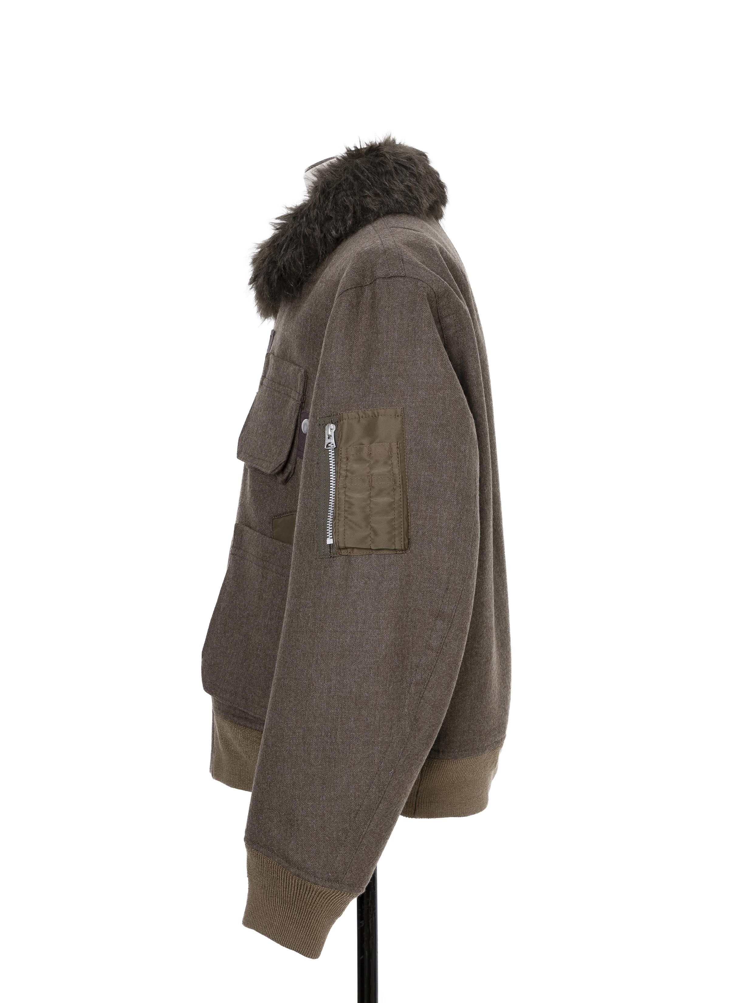 Wool Melton Blouson | sacai Official Store サカイ オフィシャル