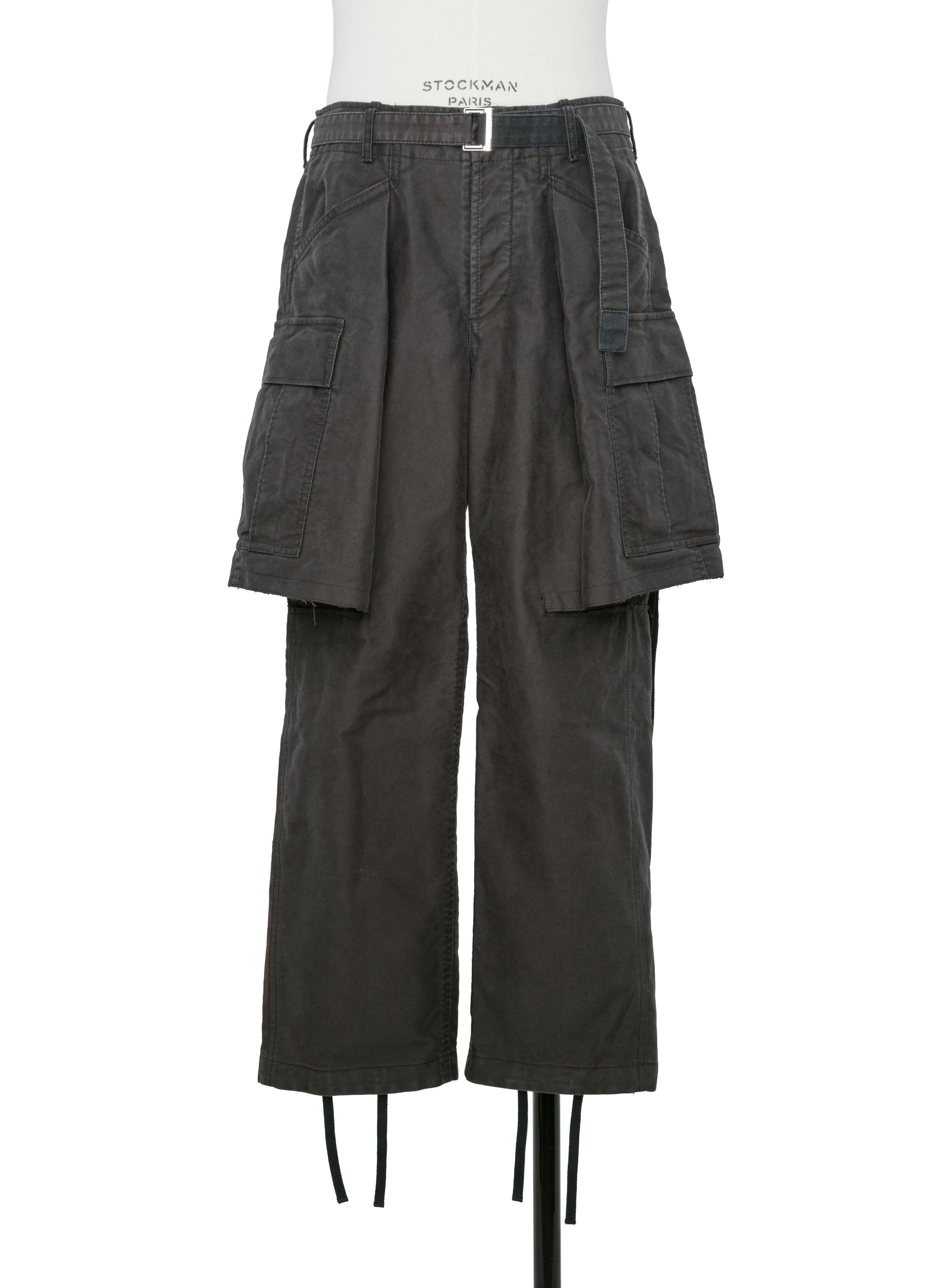Sueded Cotton Pants