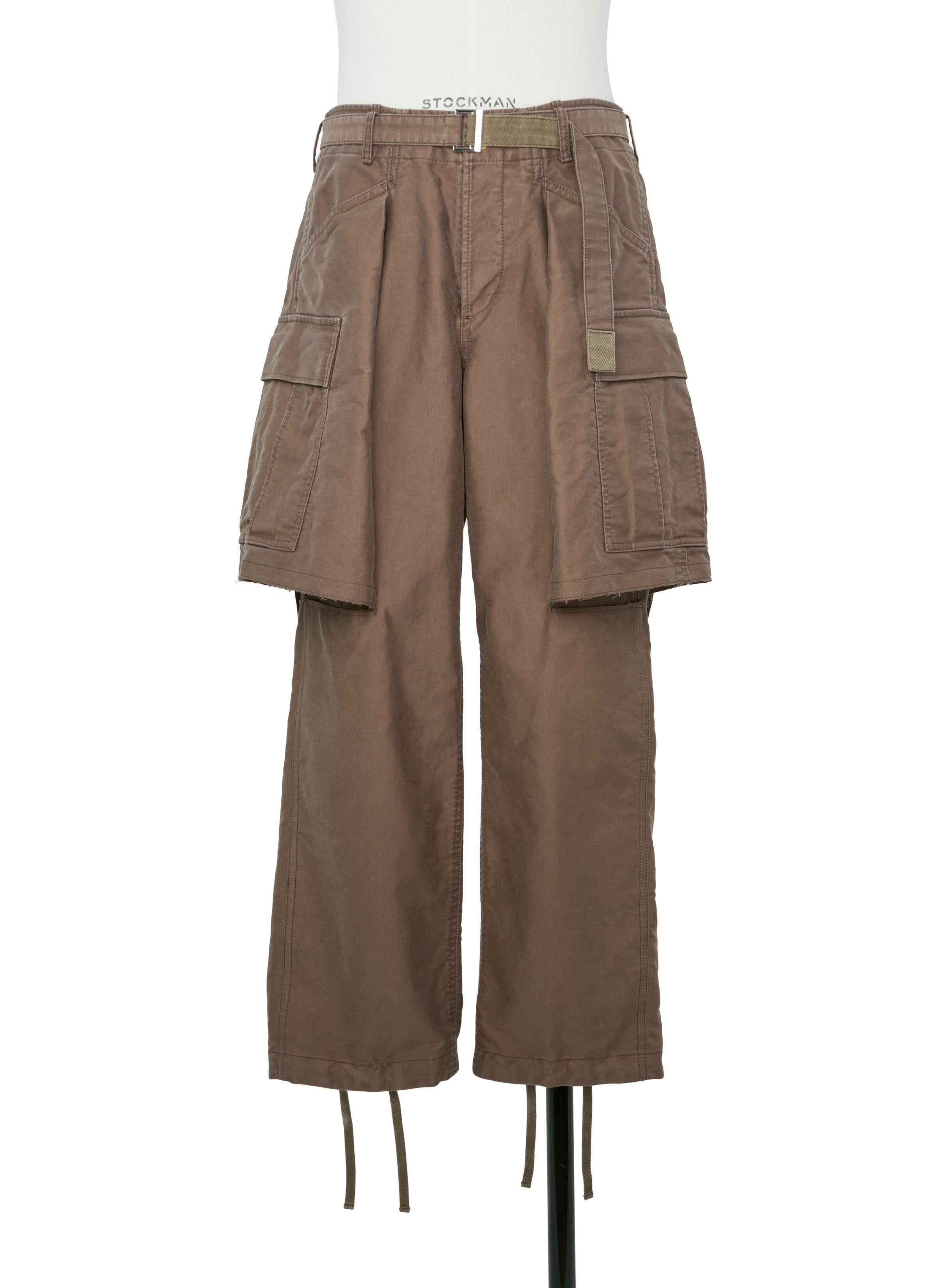 Sueded Cotton Pants