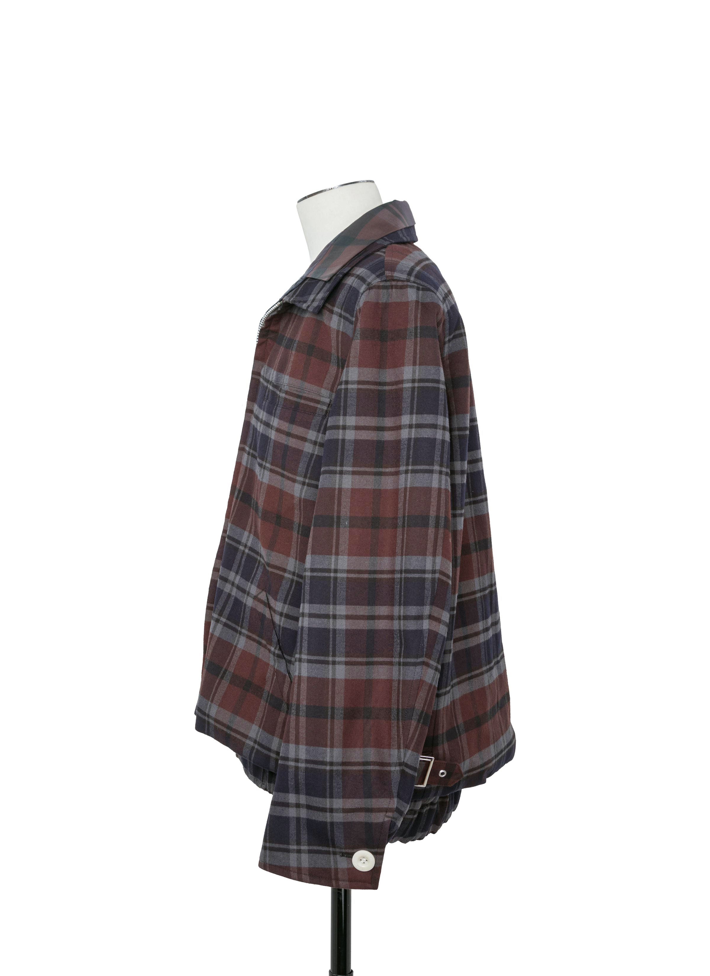 Plaid Flannel Blouson