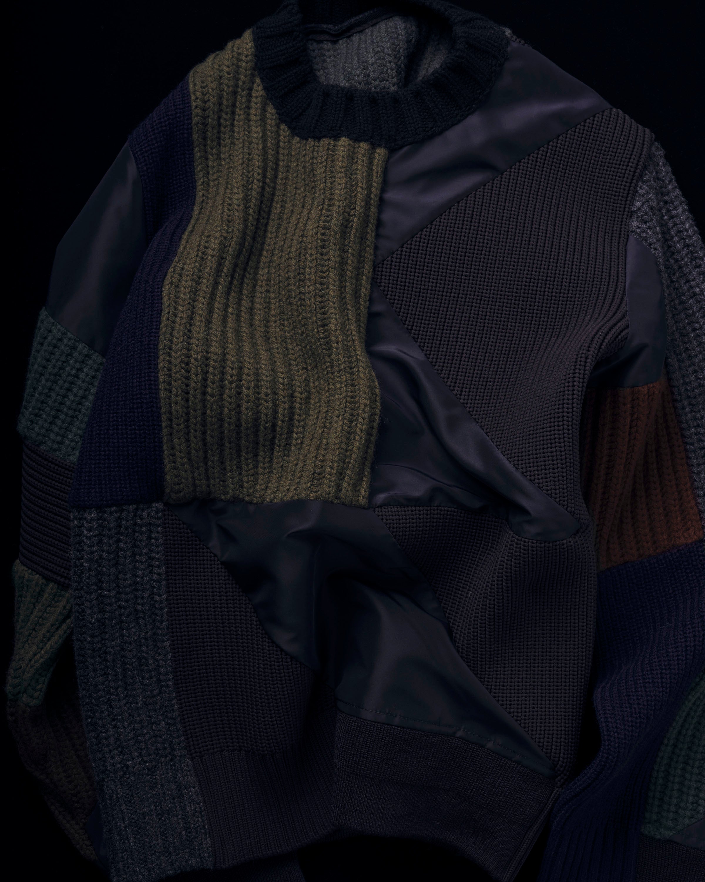 sacai x A.P.C. Quilts Knit Pullover | sacai Official Store サカイ