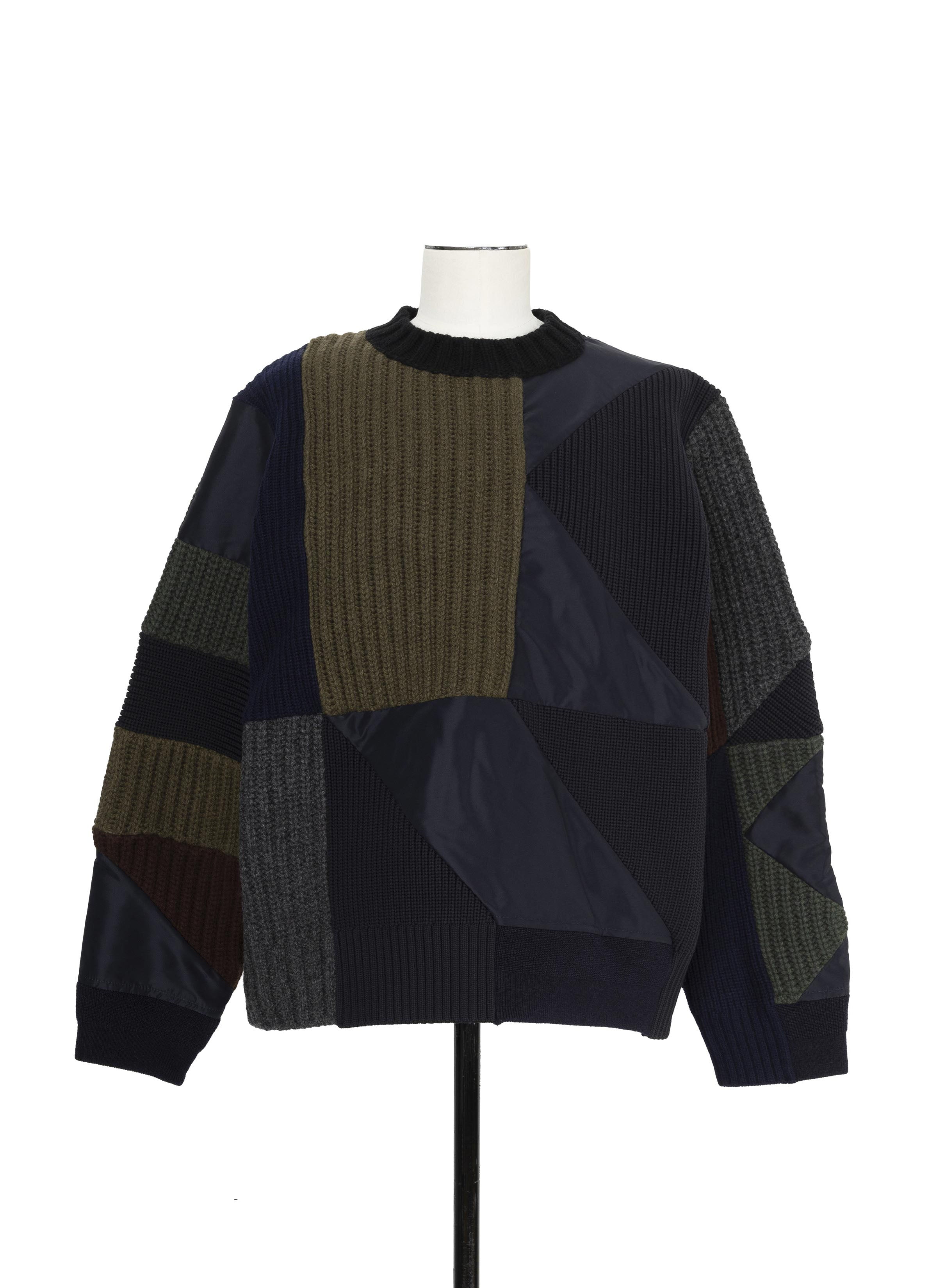 sacai x A.P.C. Quilts Knit Pullover