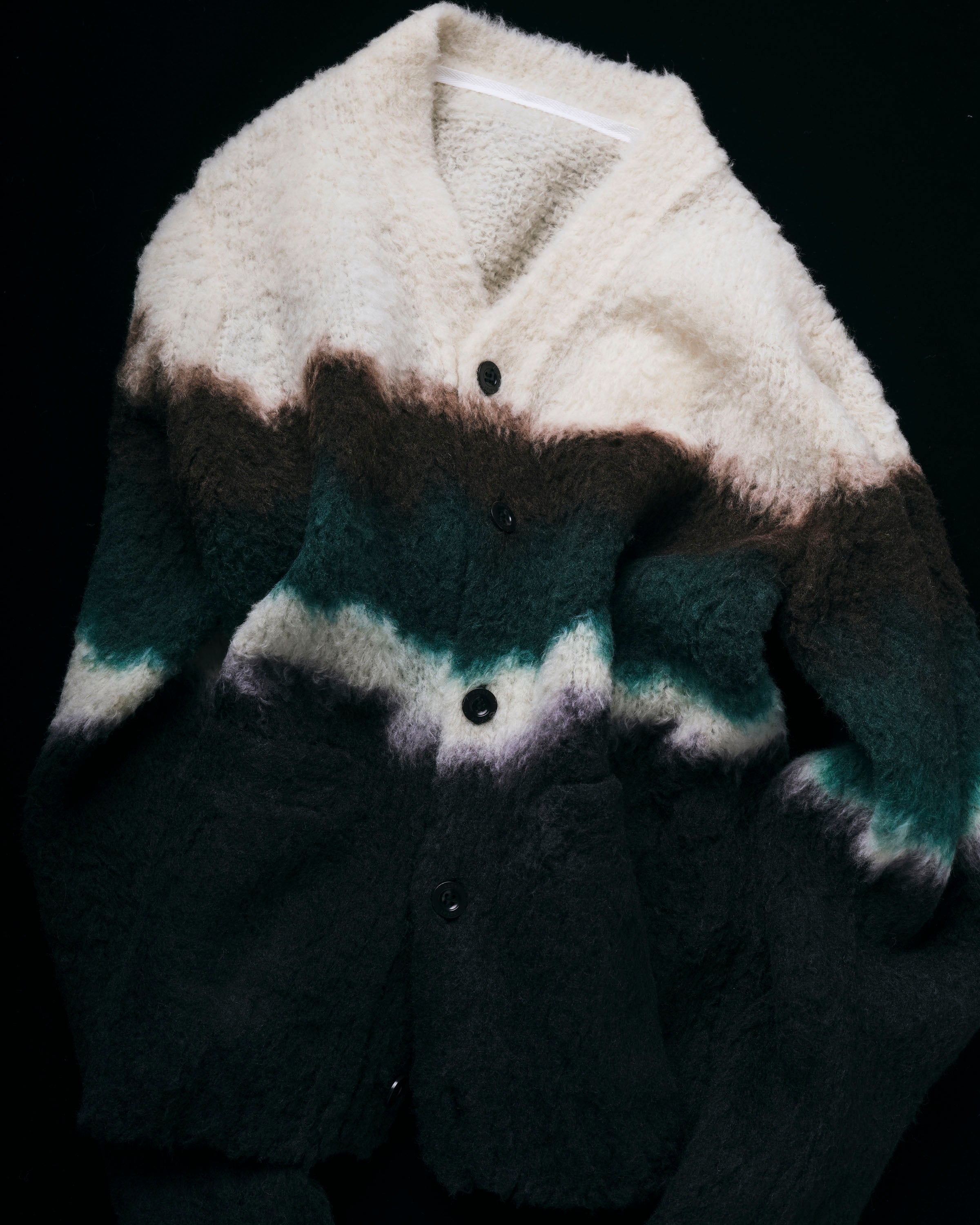 Chusen-Dyed Knit Cardigan | sacai Official Store サカイ オフィシャル