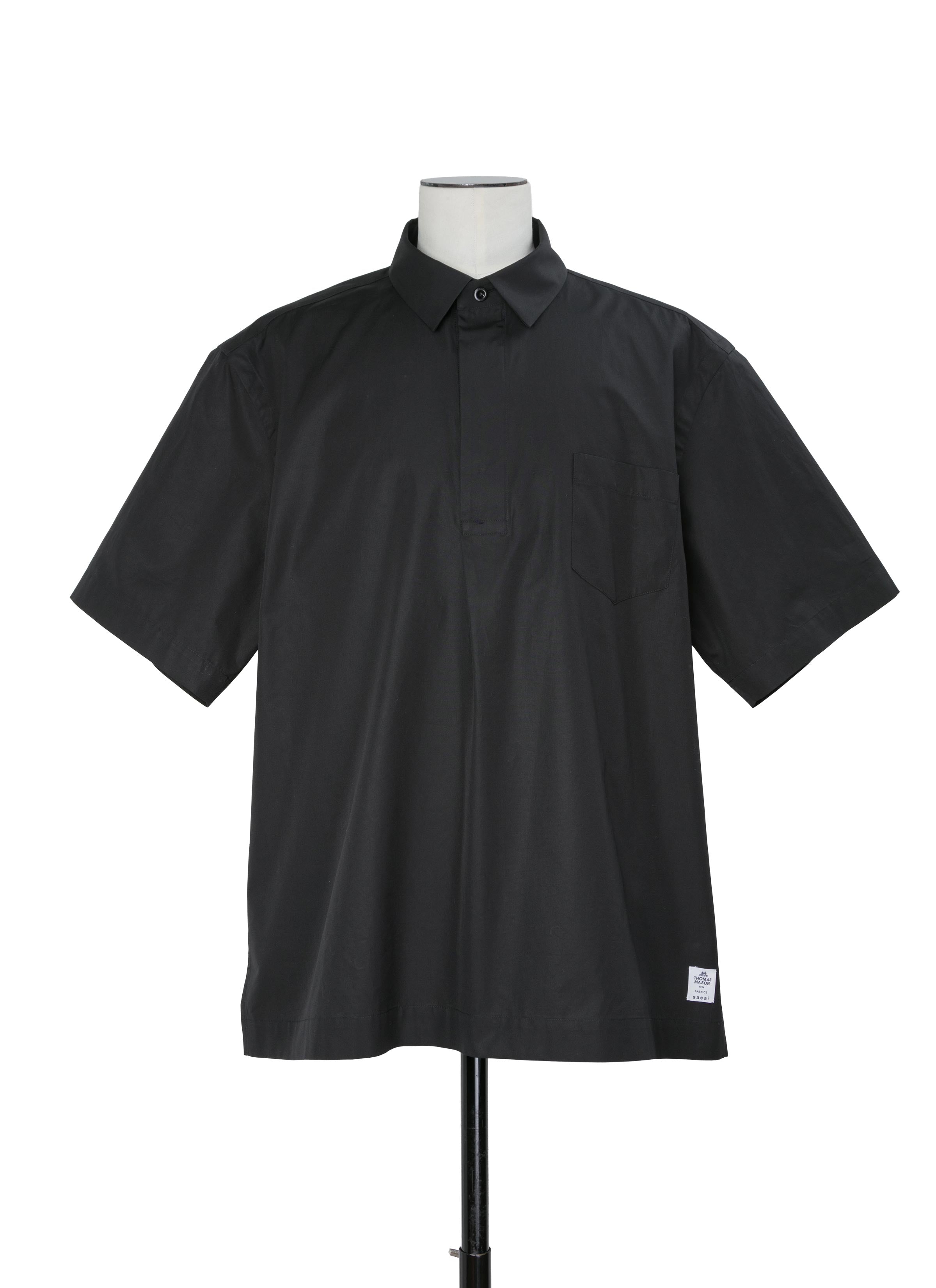 Thomas Mason / Cotton Poplin Polo Shirt