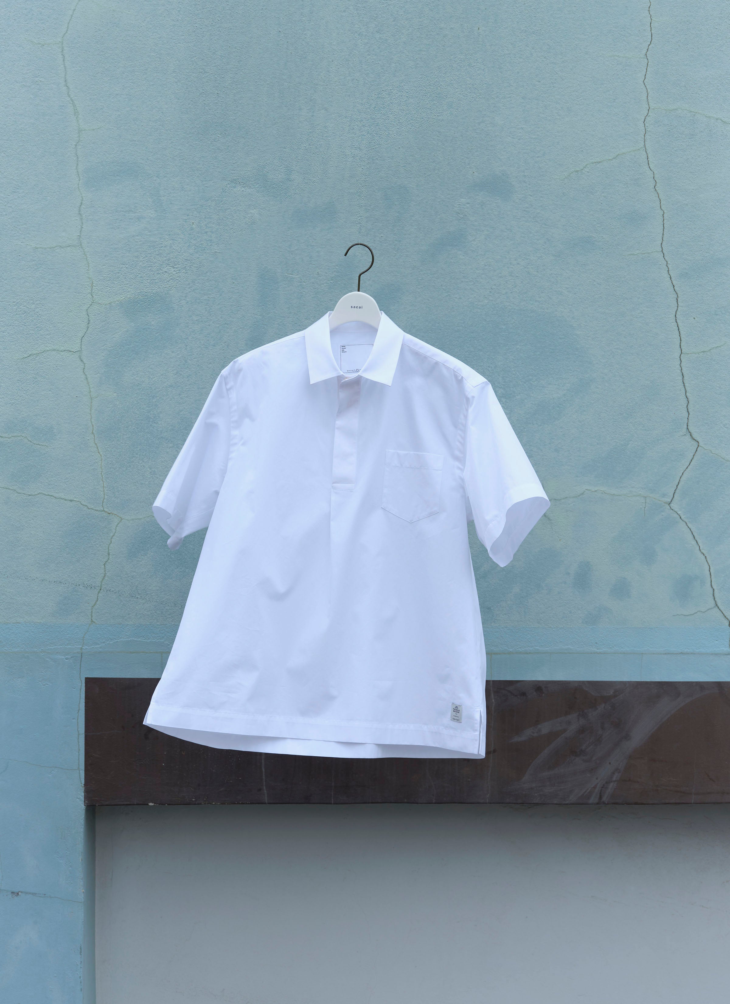 Thomas Mason / Cotton Poplin Polo Shirt