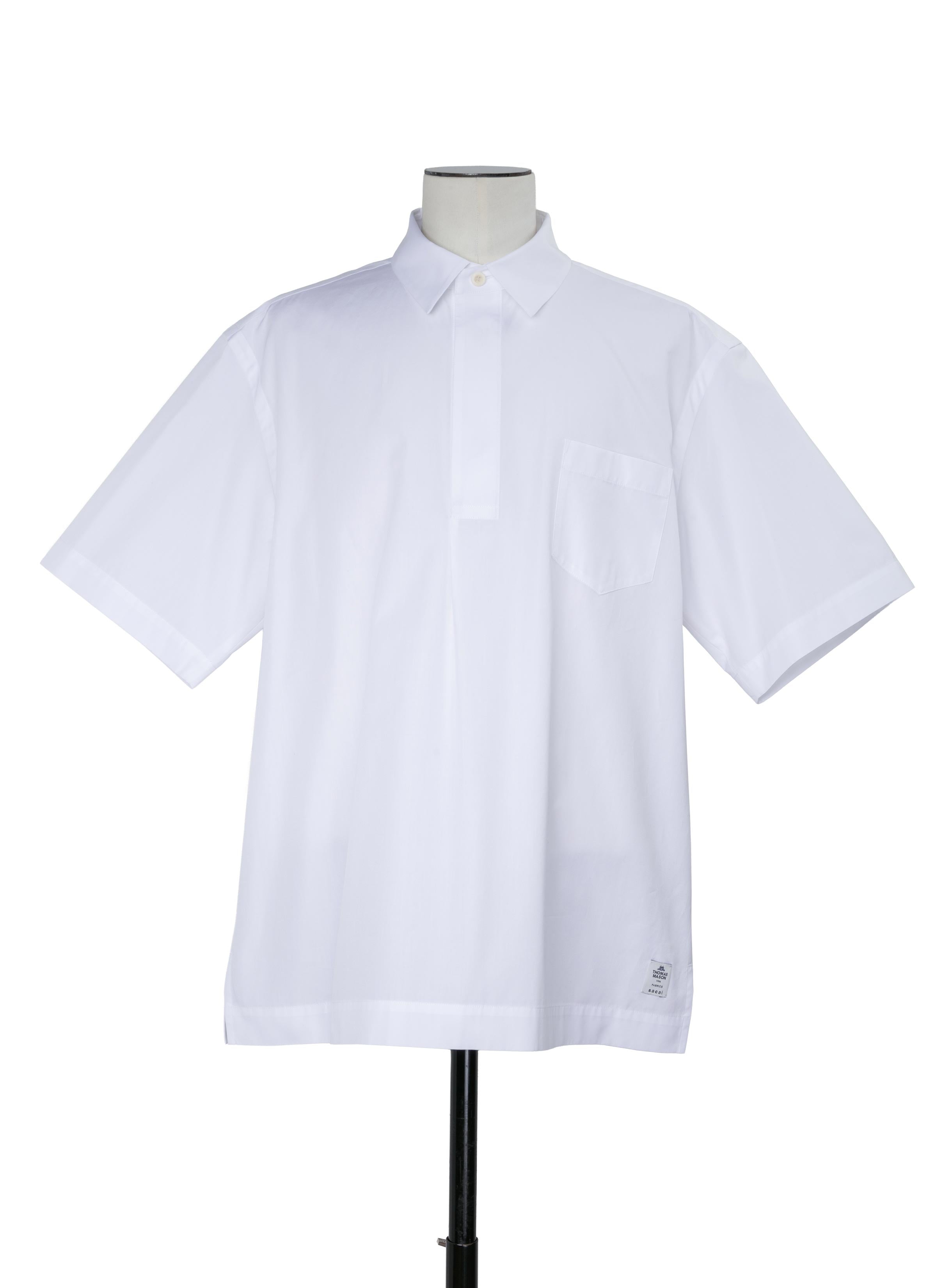 Thomas Mason / Cotton Poplin Polo Shirt