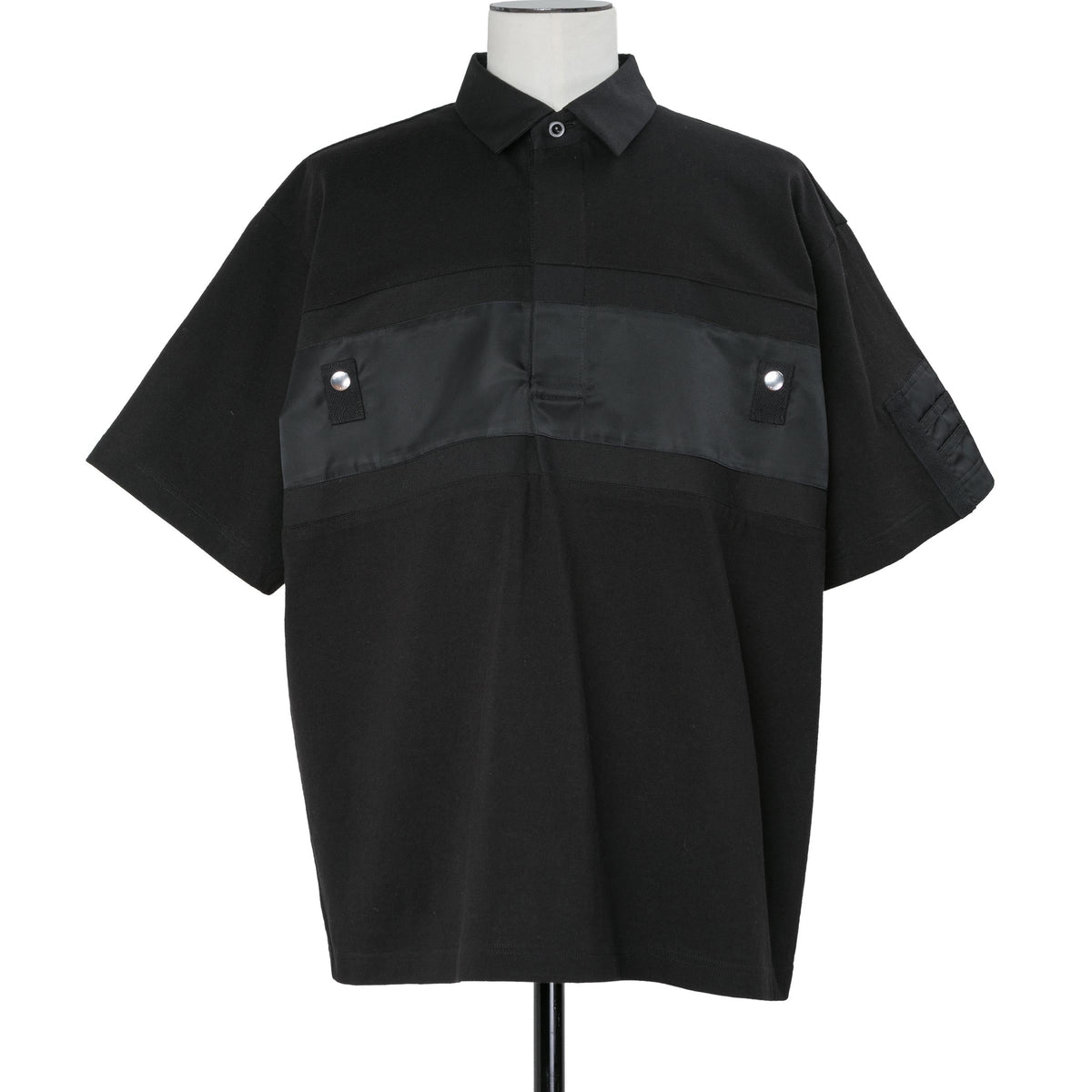 Cotton Jersey x Nylon Twill Polo Shirt | sacai Official Store 