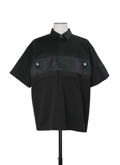 Cotton Jersey x Nylon Twill Polo Shirt | sacai Official Store 